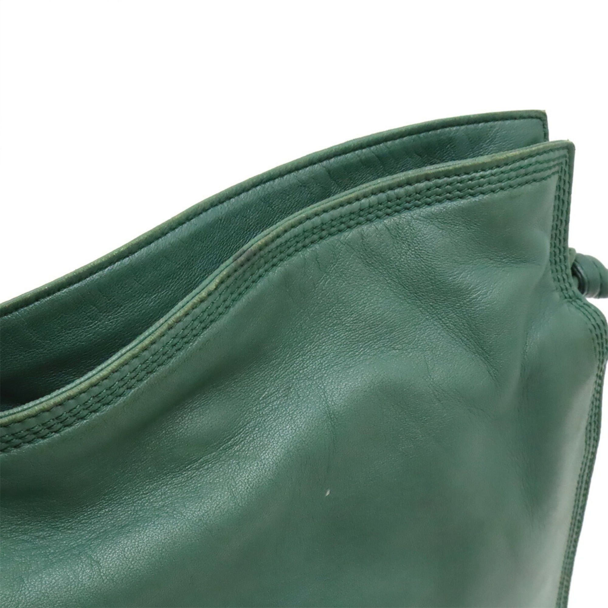 Loewe LOEWE Flamenco Anagram Shoulder Bag, Nappa Leather, Green Size ONE SIZE - 7 Thumbnail