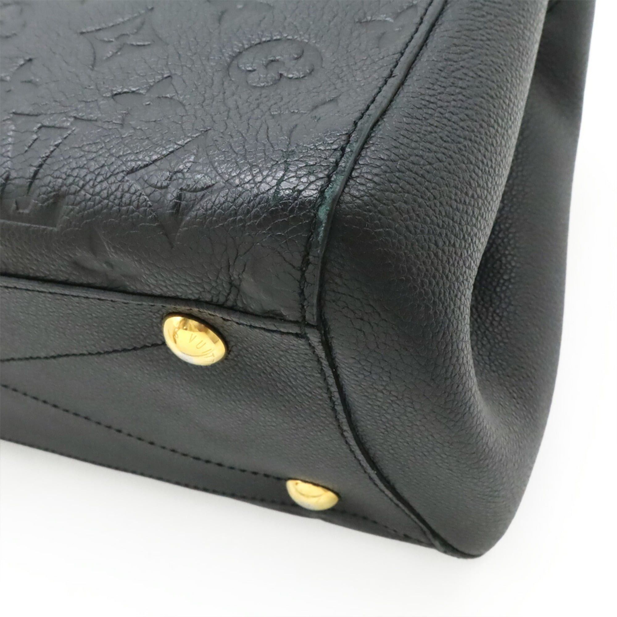 Louis Vuitton Louis Vuitton Monogram Empreinte Montaigne MM Handbag Shoulder Bag Noir Black M41048 Size ONE SIZE - 4 Thumbnail