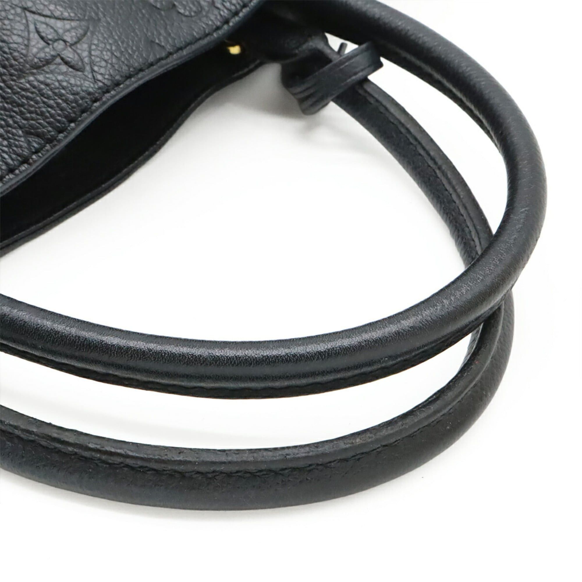 Louis Vuitton Louis Vuitton Monogram Empreinte Montaigne MM Handbag Shoulder Bag Noir Black M41048 Size ONE SIZE - 5 Thumbnail