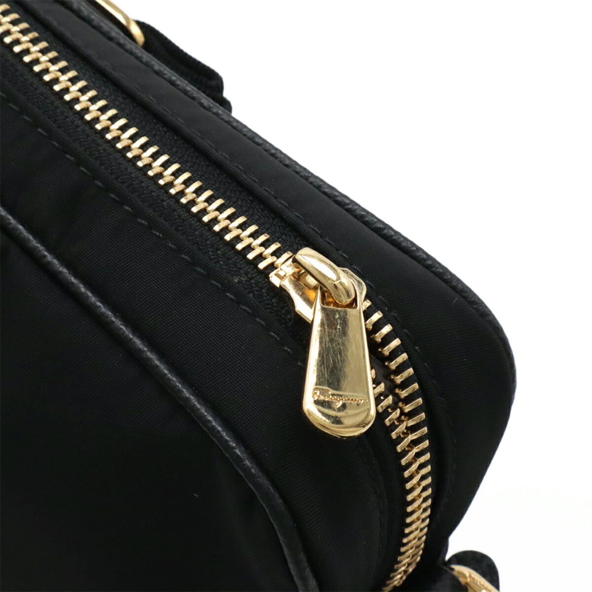 Salvatore Ferragamo Salvatore Ferragamo Vara Ribbon Shoulder Bag, Nylon, Black, AU-22 0353 Size ONE SIZE - 5 Thumbnail