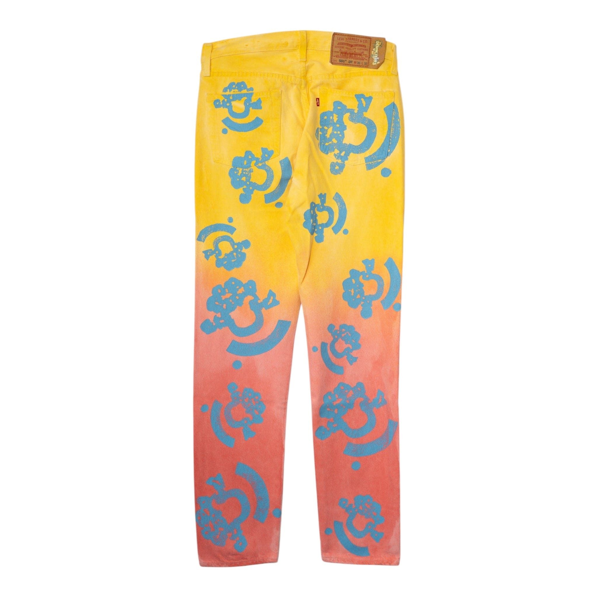 DENIM TEARS X Bstroy Gradient Jeans Yellow Orange Size US 30 / EU 46 - 2 Thumbnail