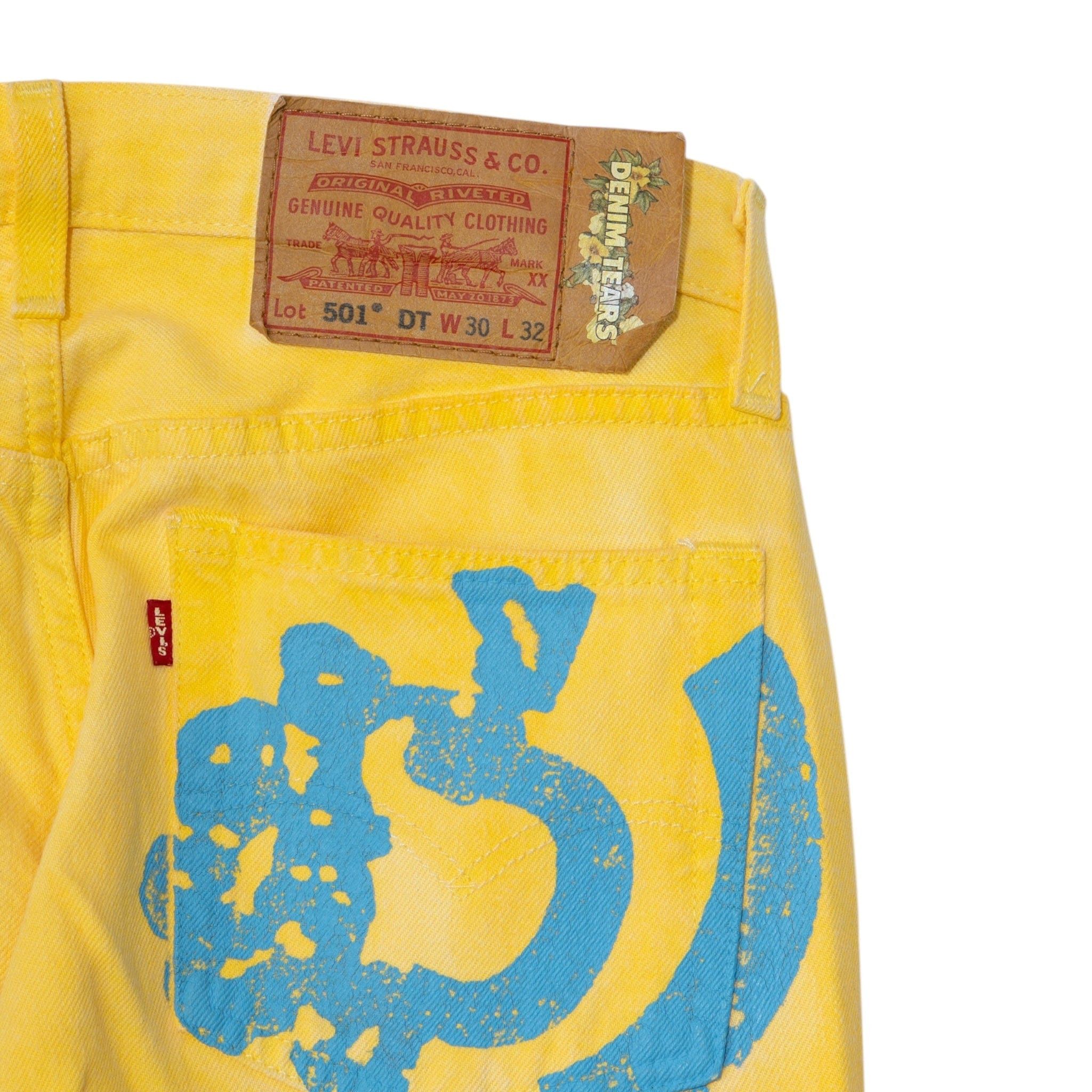 DENIM TEARS X Bstroy Gradient Jeans Yellow Orange Size US 30 / EU 46 - 4 Thumbnail