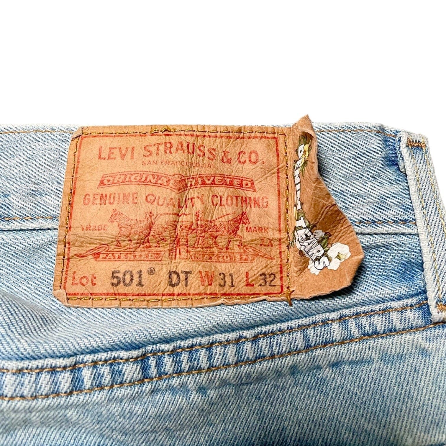 DENIM TEARS Mono Wreath Jeans Vintage Indigo Size US 31 - 4 Thumbnail