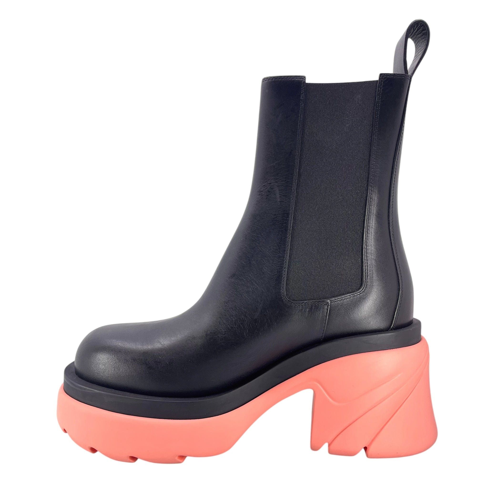 Bottega Veneta Flash Boots Black/Flamingo Size US 10 / IT 40 - 3 Thumbnail