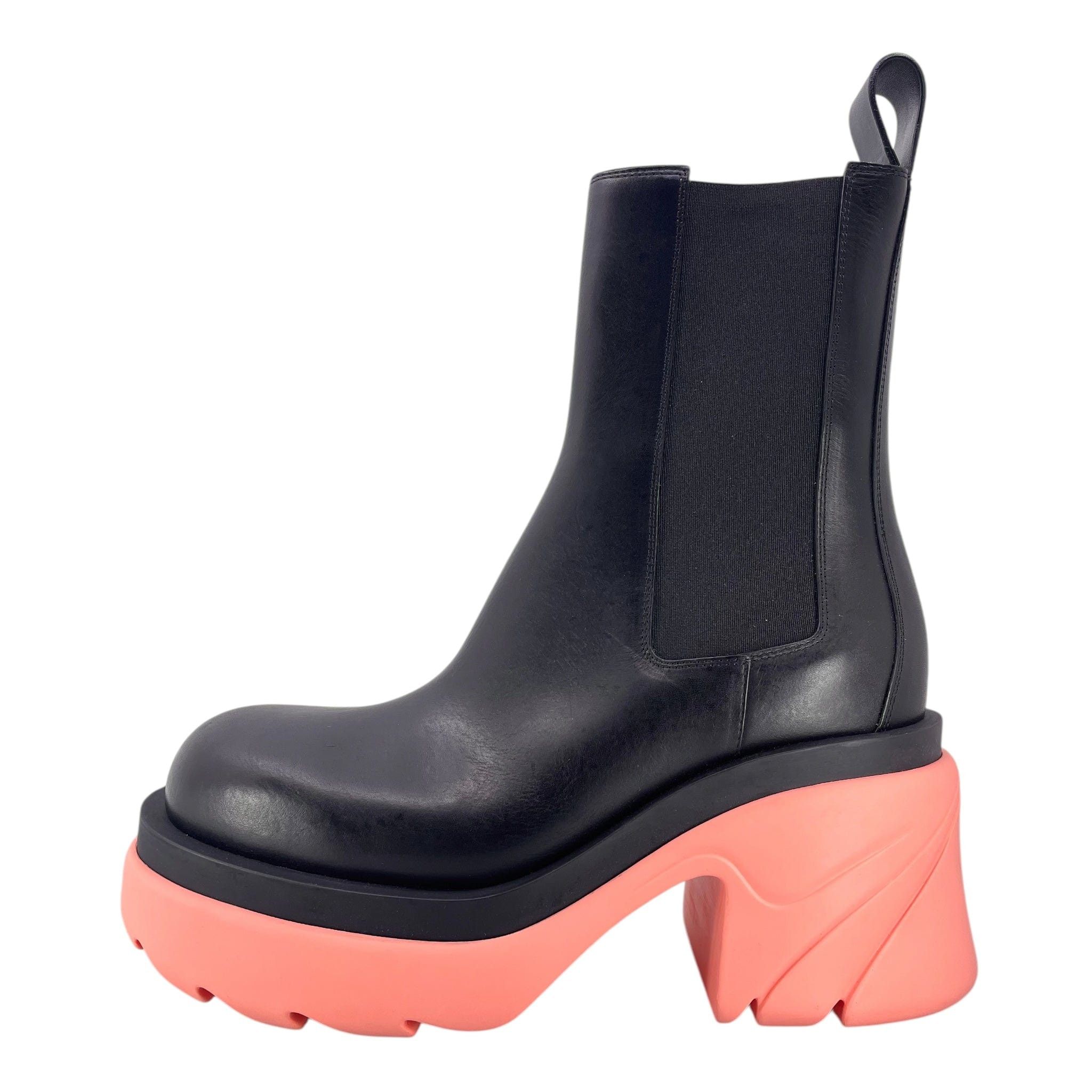 Bottega Veneta Flash Boots Black/Flamingo Size US 10 / IT 40 - 2 Thumbnail