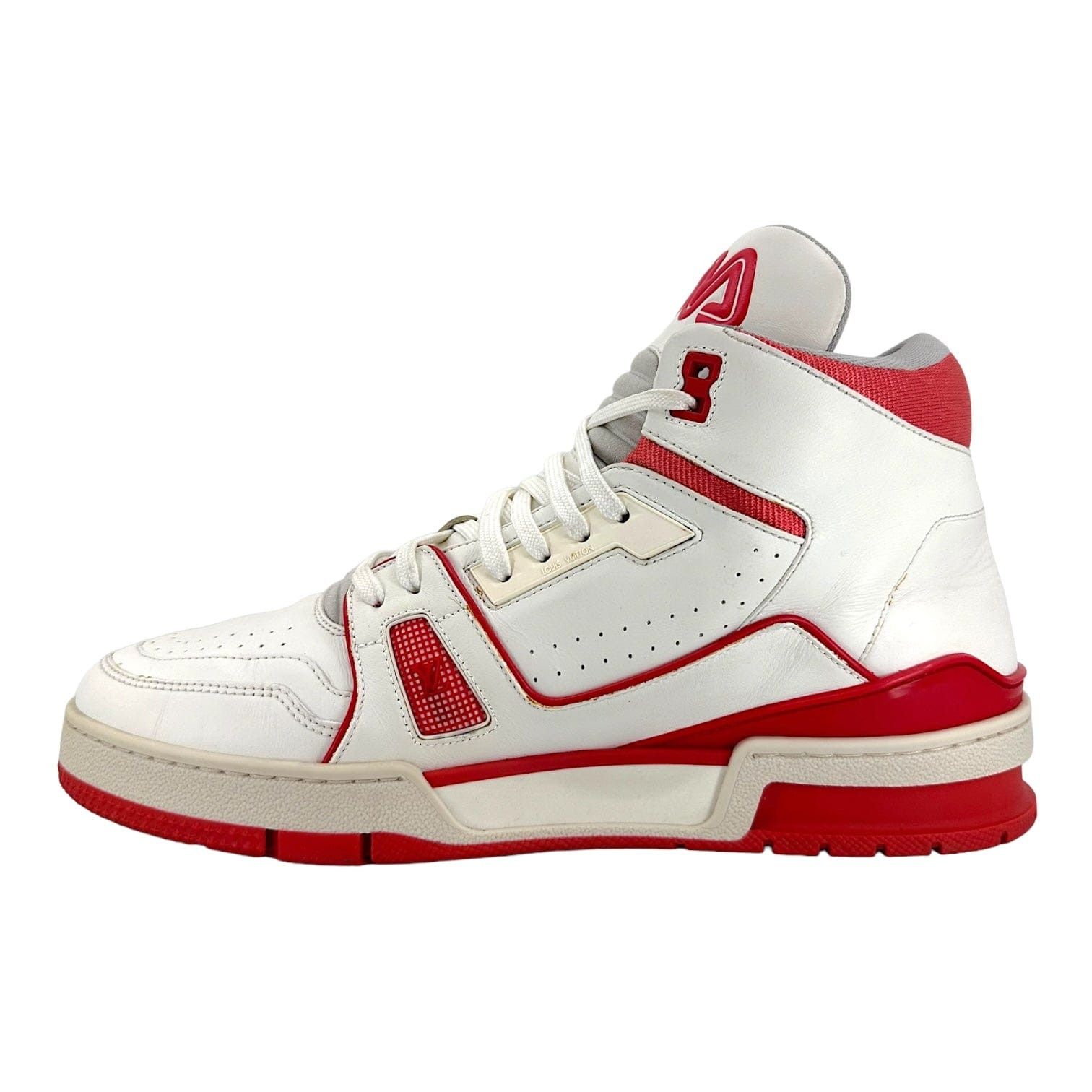 Louis Vuitton LV Trainer Mid White Red Size US 7.5 / EU 40-41 - 3 Thumbnail