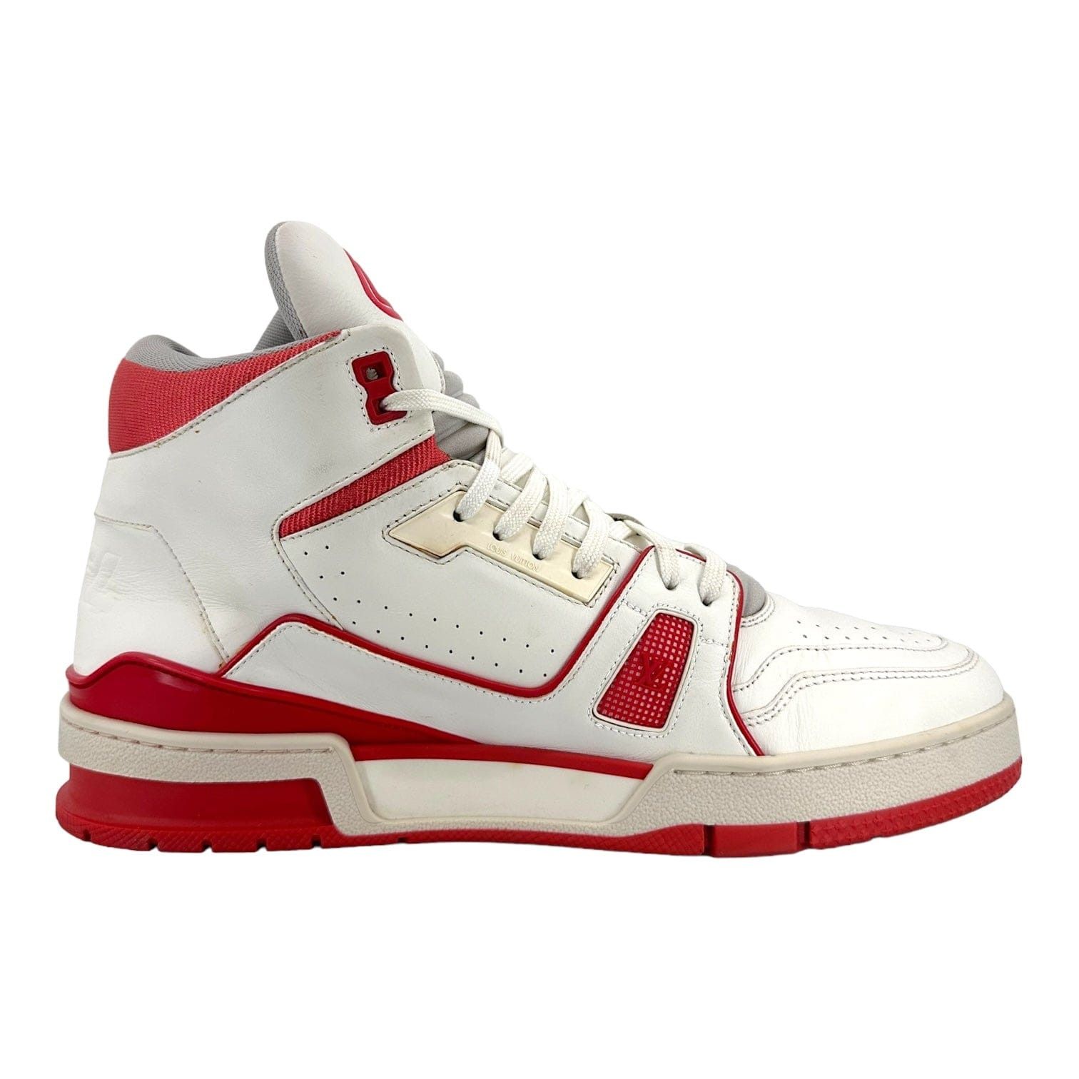 Louis Vuitton LV Trainer Mid White Red Size US 7.5 / EU 40-41 - 4 Thumbnail
