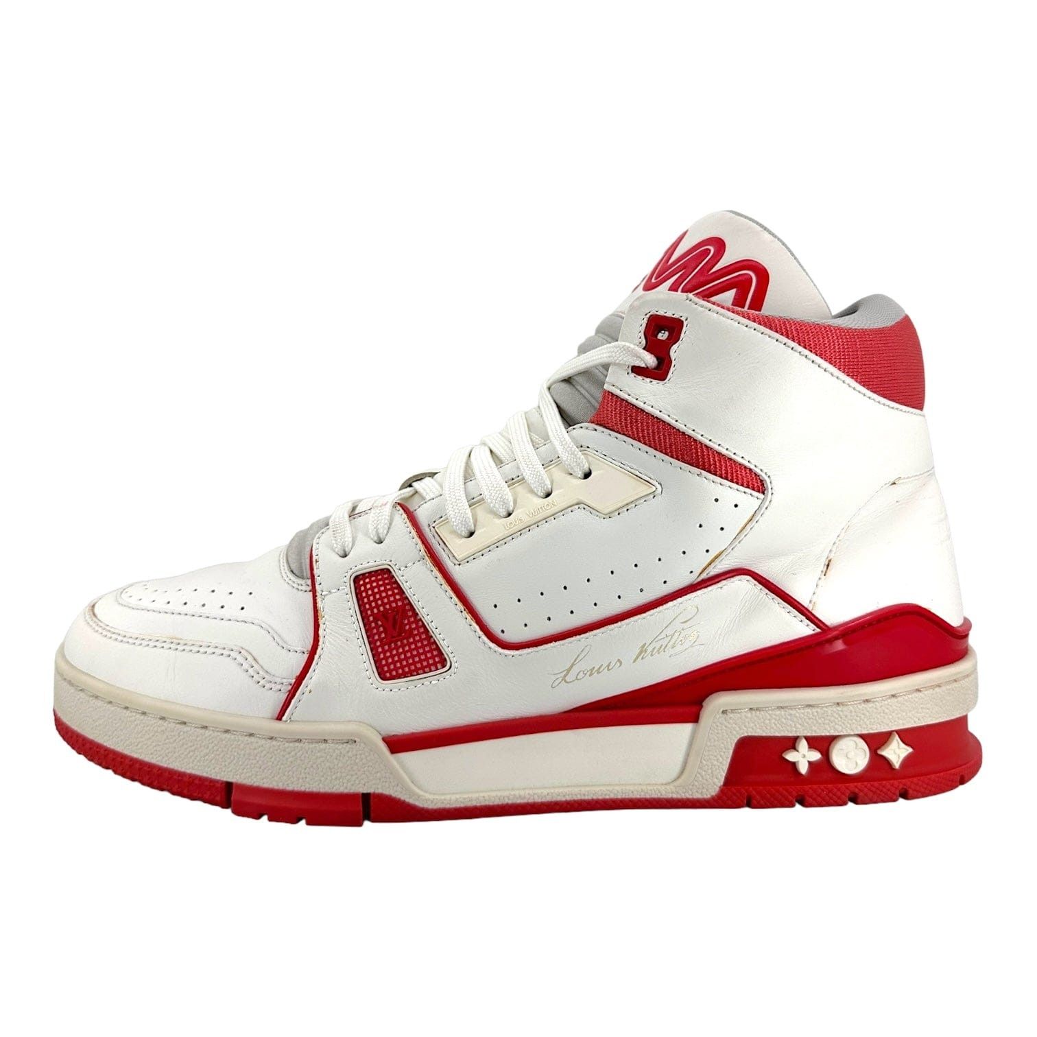 Louis Vuitton LV Trainer Mid White Red Size US 7.5 / EU 40-41 - 2 Thumbnail