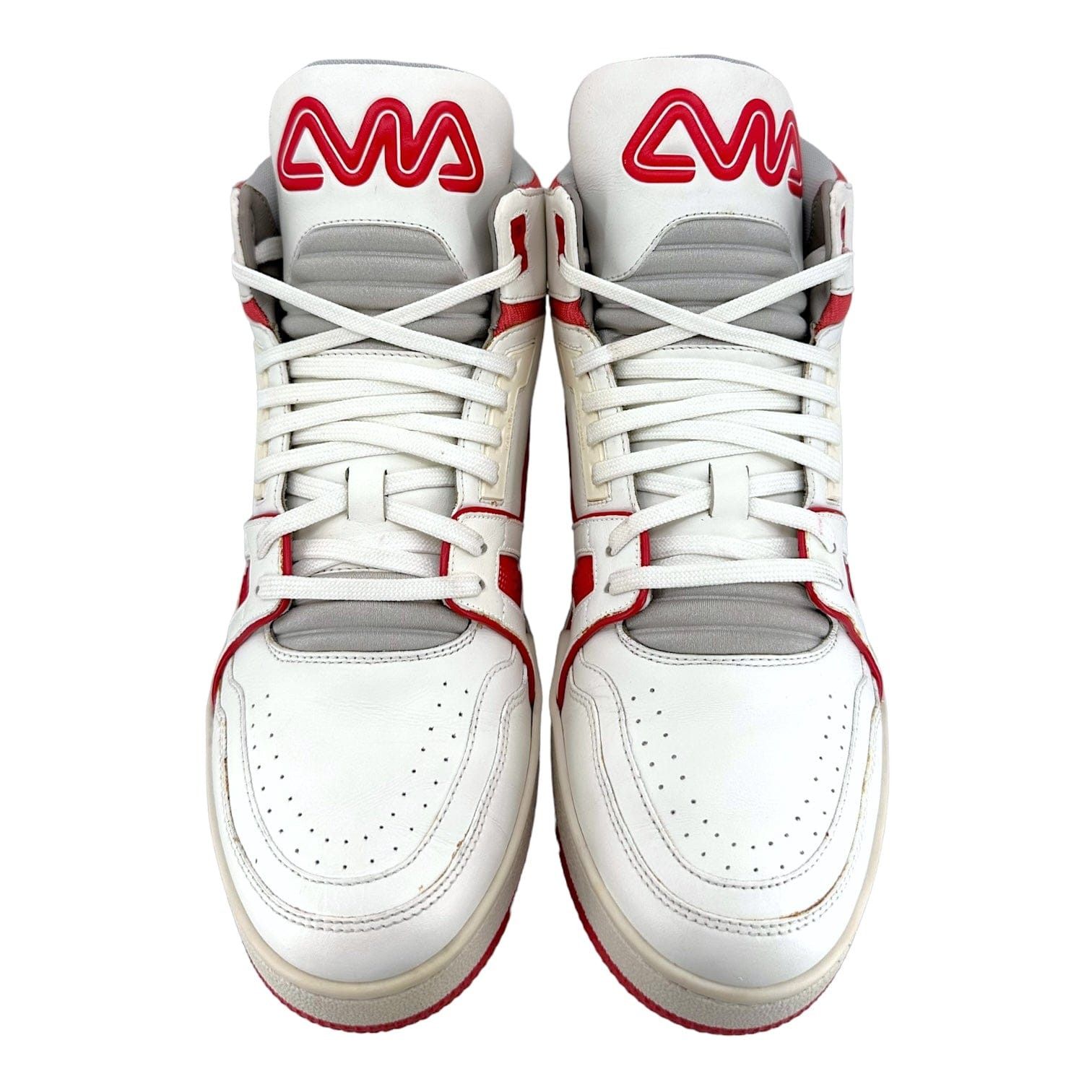 Louis Vuitton LV Trainer Mid White Red Size US 7.5 / EU 40-41 - 5 Thumbnail