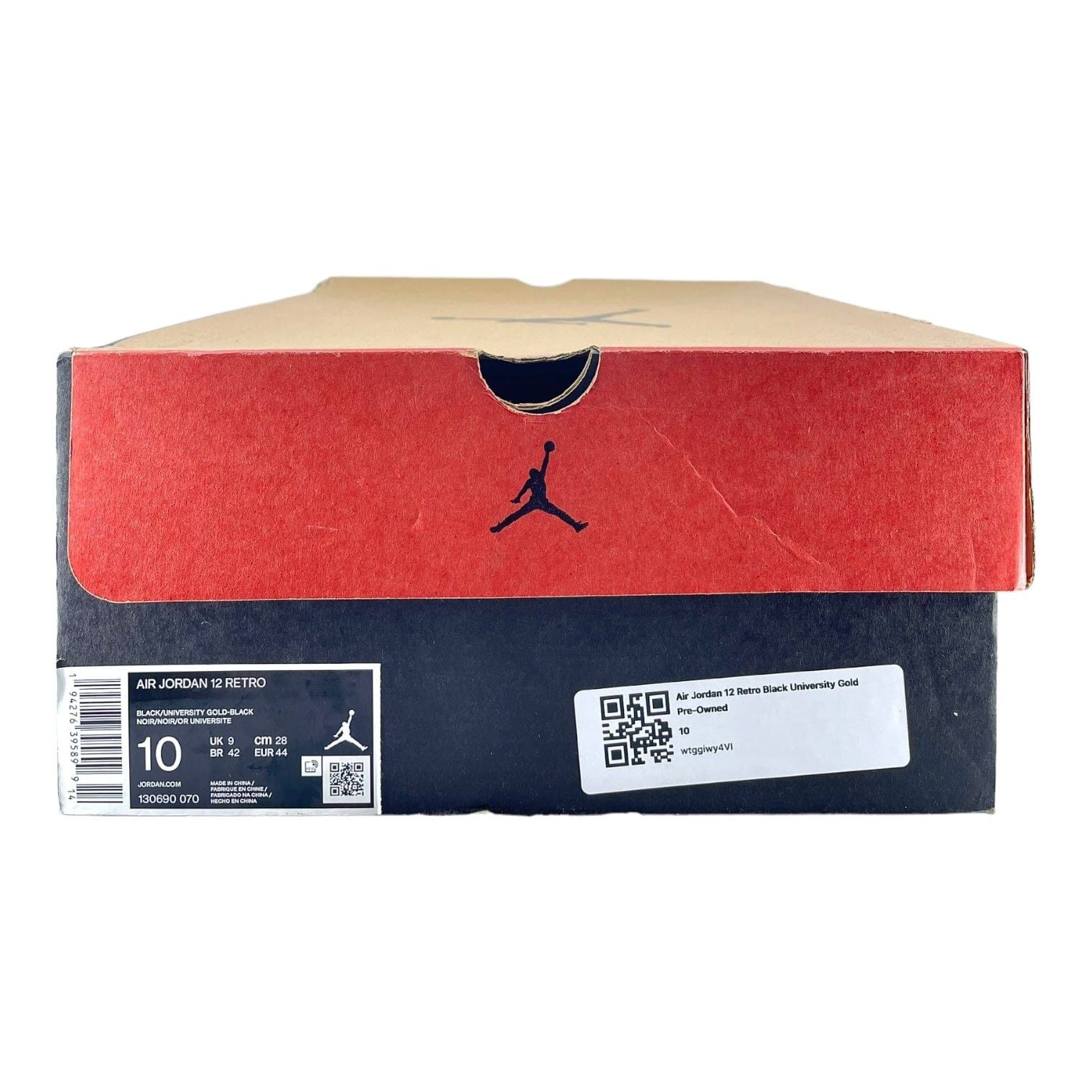 Nike 12 Retro Black University Gold Size US 10 / EU 43 - 8 Thumbnail