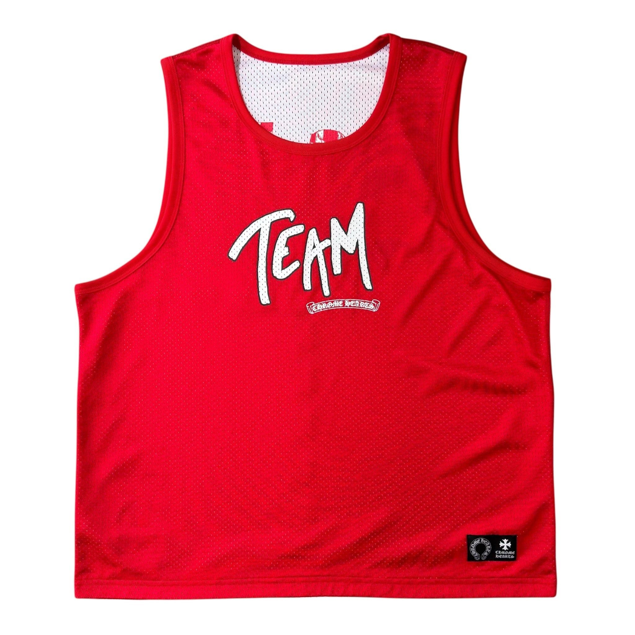 Chrome Hearts Form Reversible Warmup Basketball Jersey Red Size US L / EU 52-54 / 3 - 2 Thumbnail