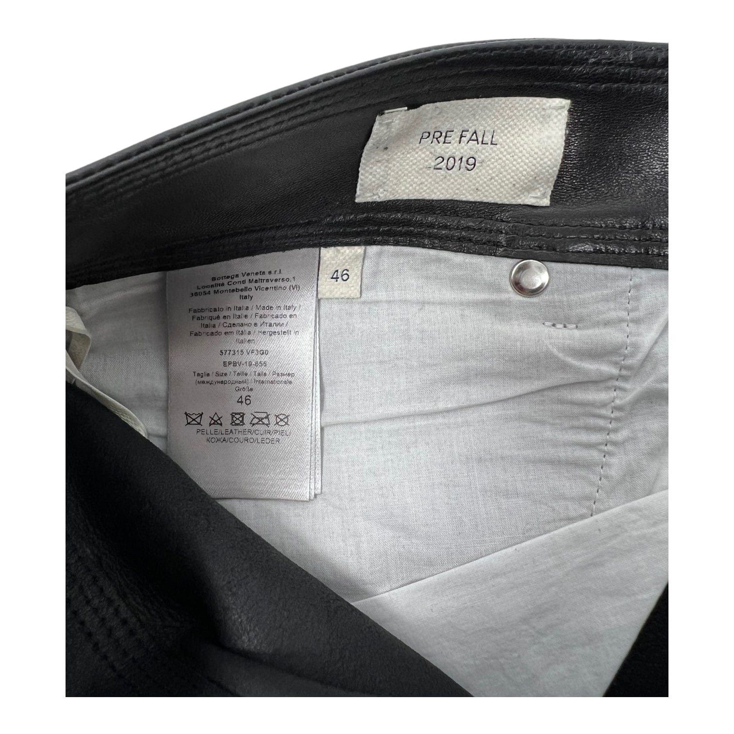 Bottega Veneta Quilted Leather Pants Black Size US 31 - 5 Thumbnail