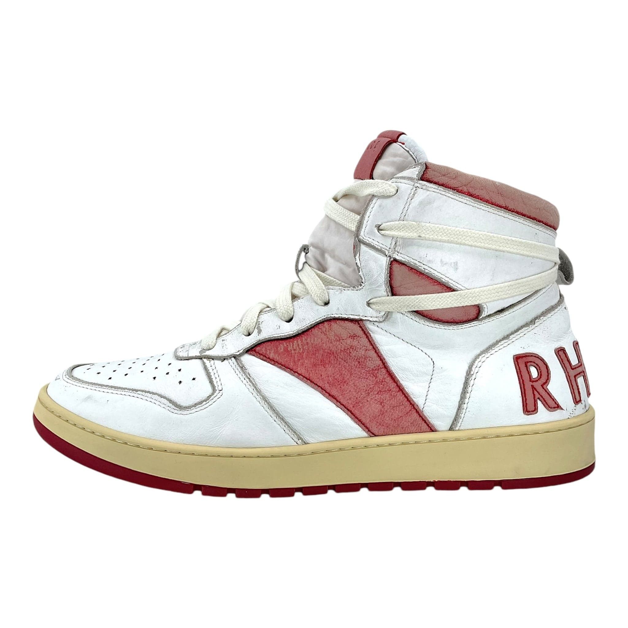 Rhude Rhecess Hi White Red Size US 9 / EU 42 - 2 Thumbnail