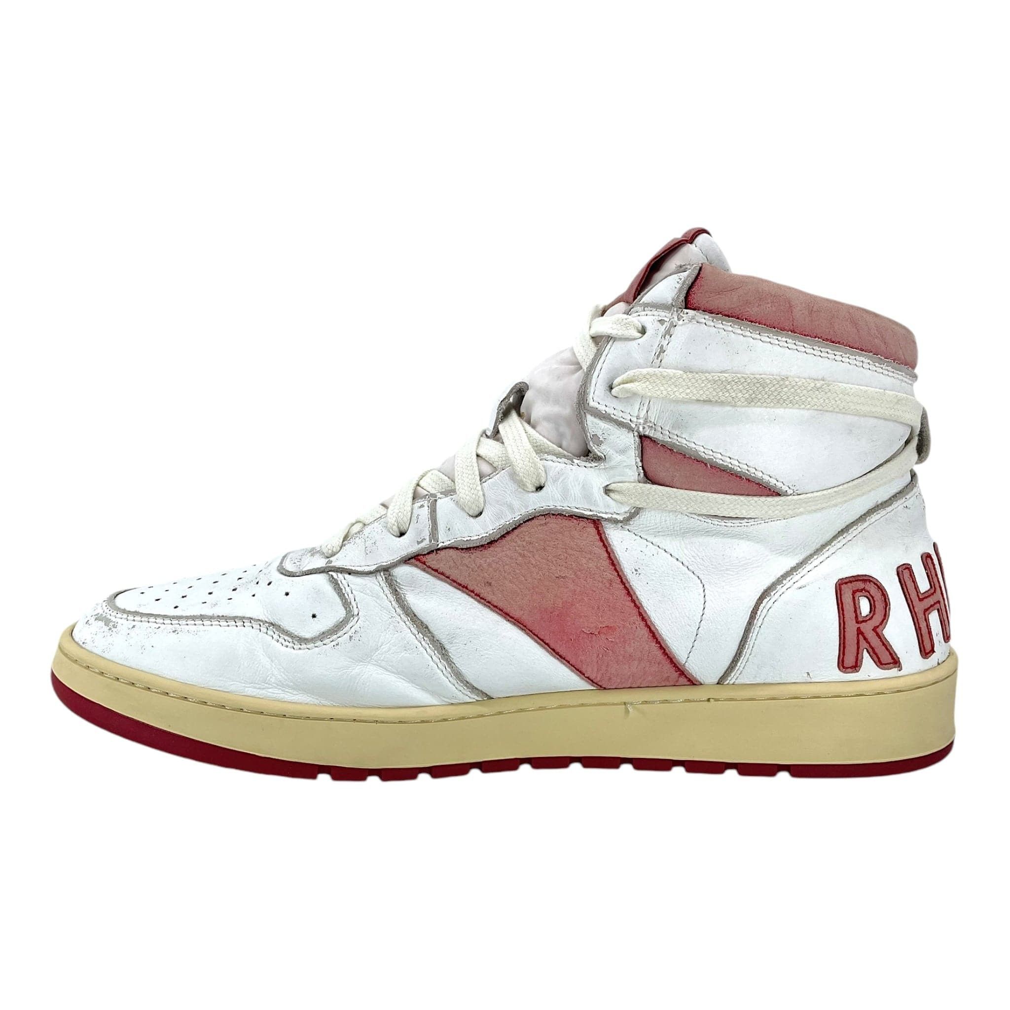 Rhude Rhecess Hi White Red Size US 9 / EU 42 - 3 Thumbnail