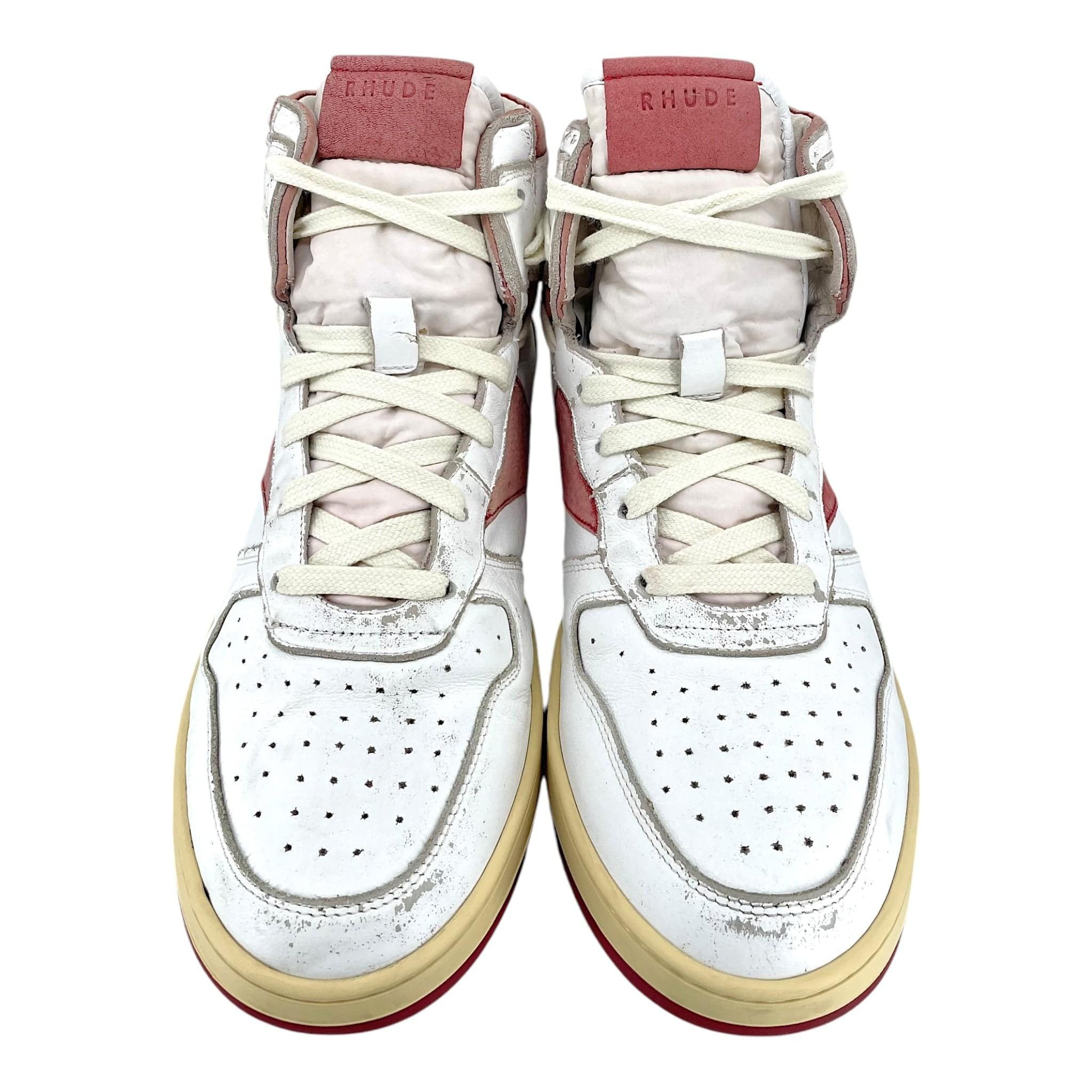 Rhude Rhecess Hi White Red Size US 9 / EU 42 - 5 Thumbnail
