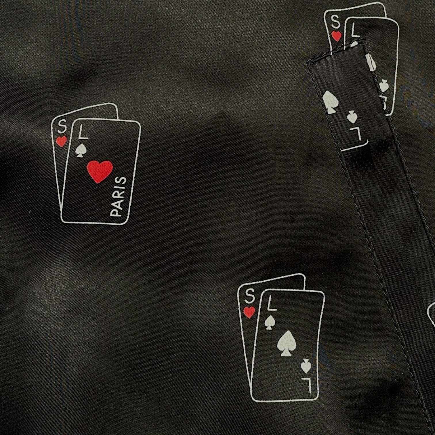Yves Saint Laurent Satin Cards Teddy Jacket Black Size US XXL / EU 58 / 5 - 3 Thumbnail