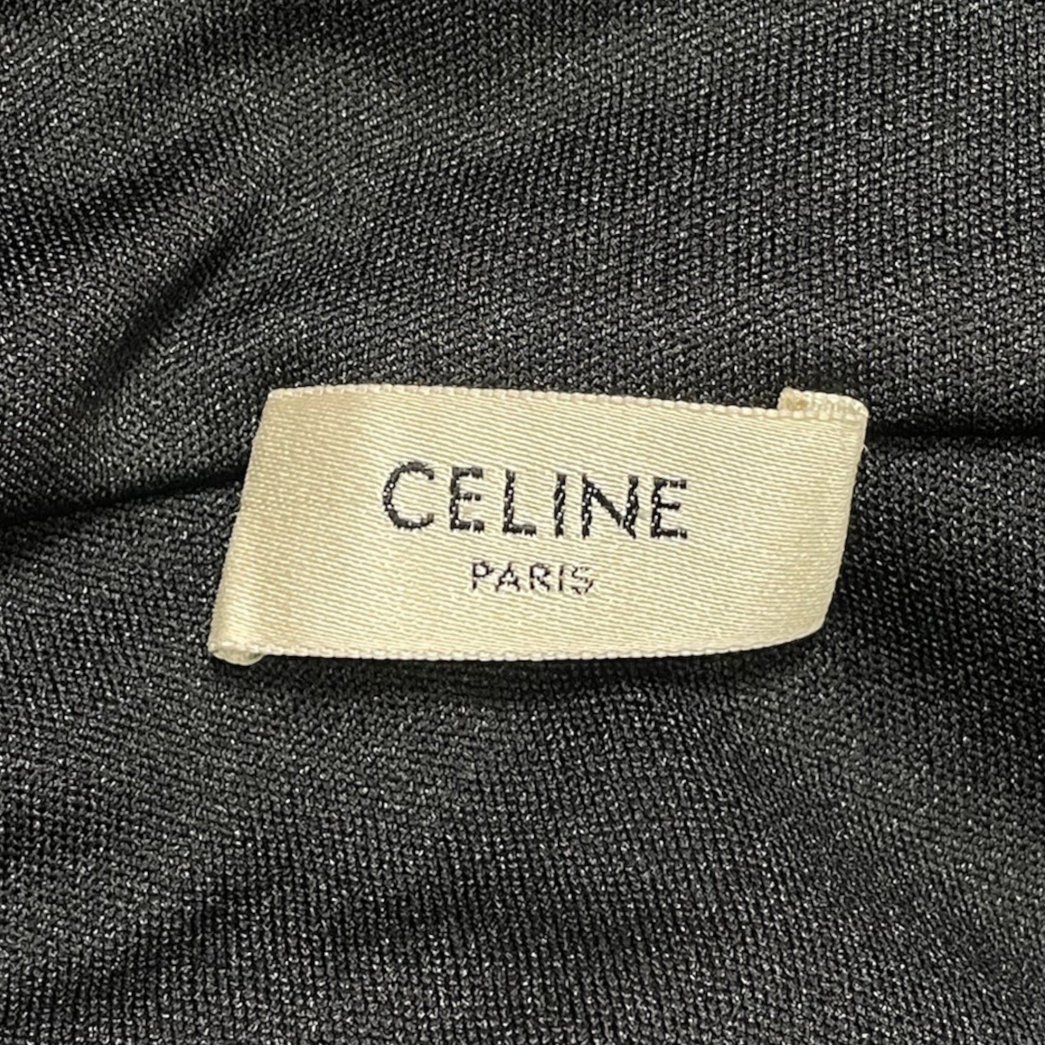 Celine Small Logo Track Jacket Black Cream Size US XL / EU 56 / 4 - 4 Thumbnail