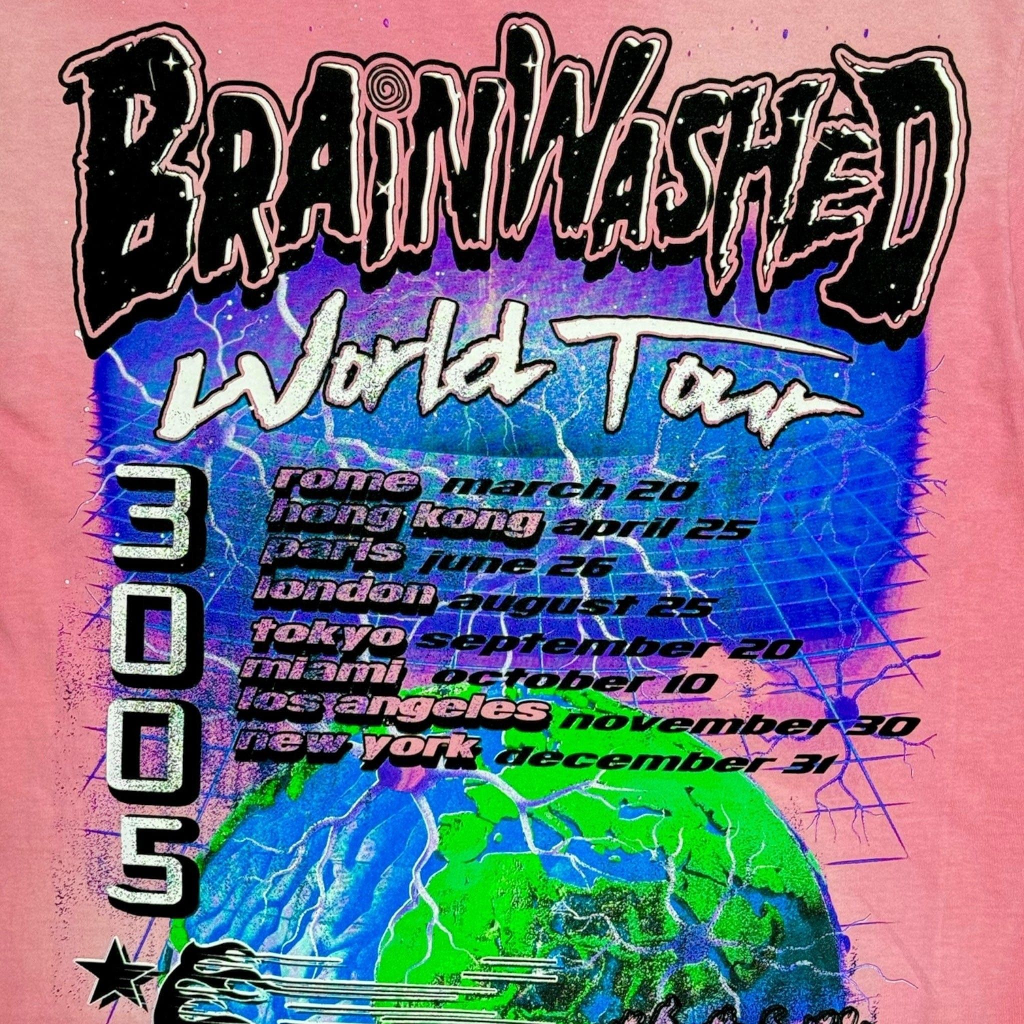 HELLSTAR Brainwashed World Tour Short Sleeve Tee Shirt Pink Size US XL / EU 56 / 4 - 3 Thumbnail