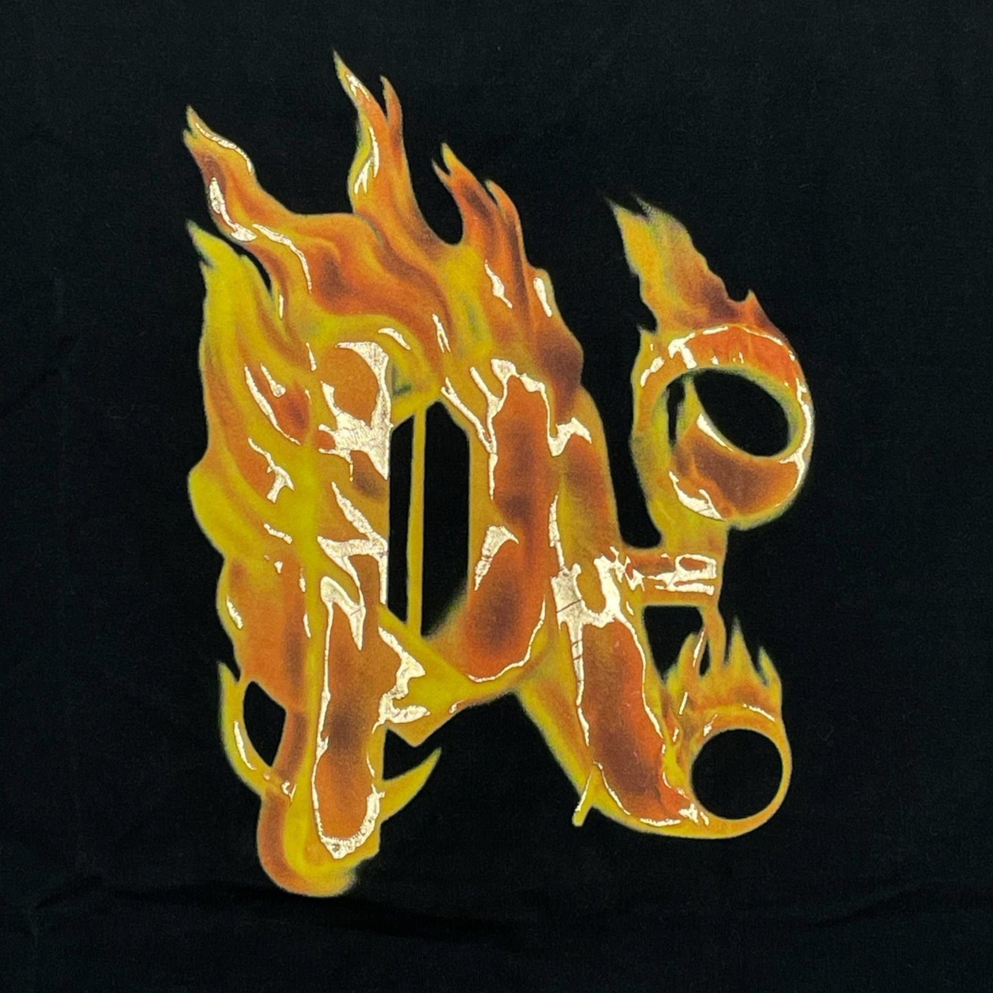 Palm Angels Burning Monogram Short Sleeve Tee Shirt Black Size US S / EU 44-46 / 1 - 3 Thumbnail