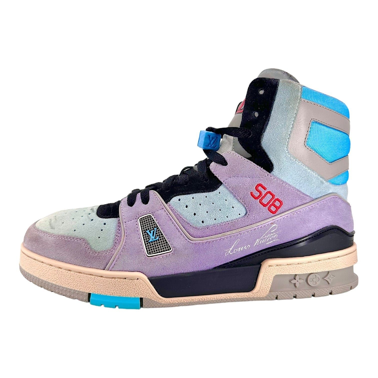 Louis Vuitton LV Trainer High Lavender Light Blue Size US 8.5 / EU 41-42 - 2 Thumbnail