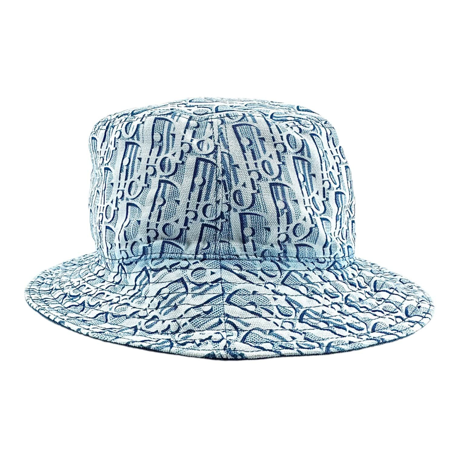 Dior Dior Oblique Reversible Bucket Hat Light Blue Size ONE SIZE - 3 Thumbnail