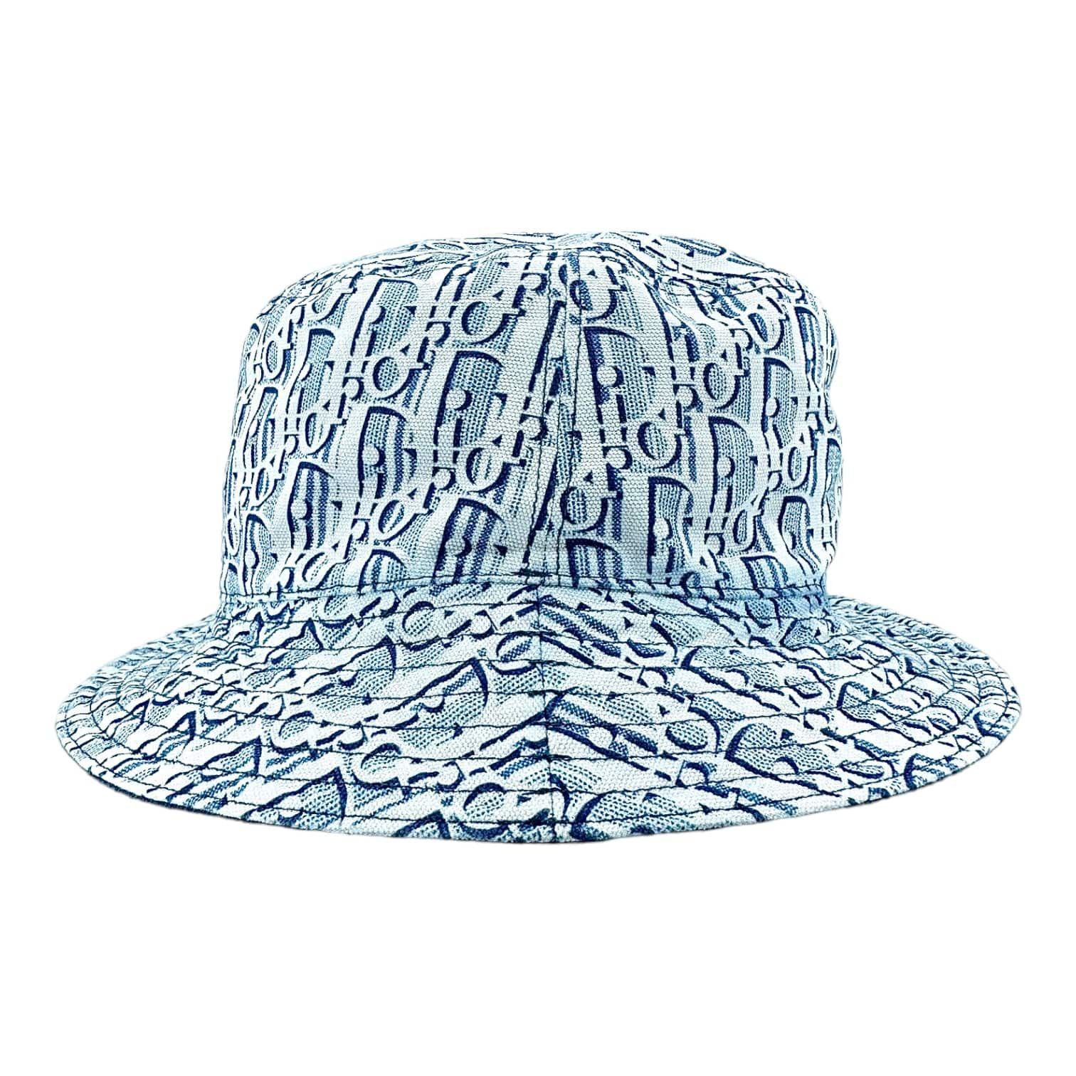 Dior Dior Oblique Reversible Bucket Hat Light Blue Size ONE SIZE - 4 Thumbnail