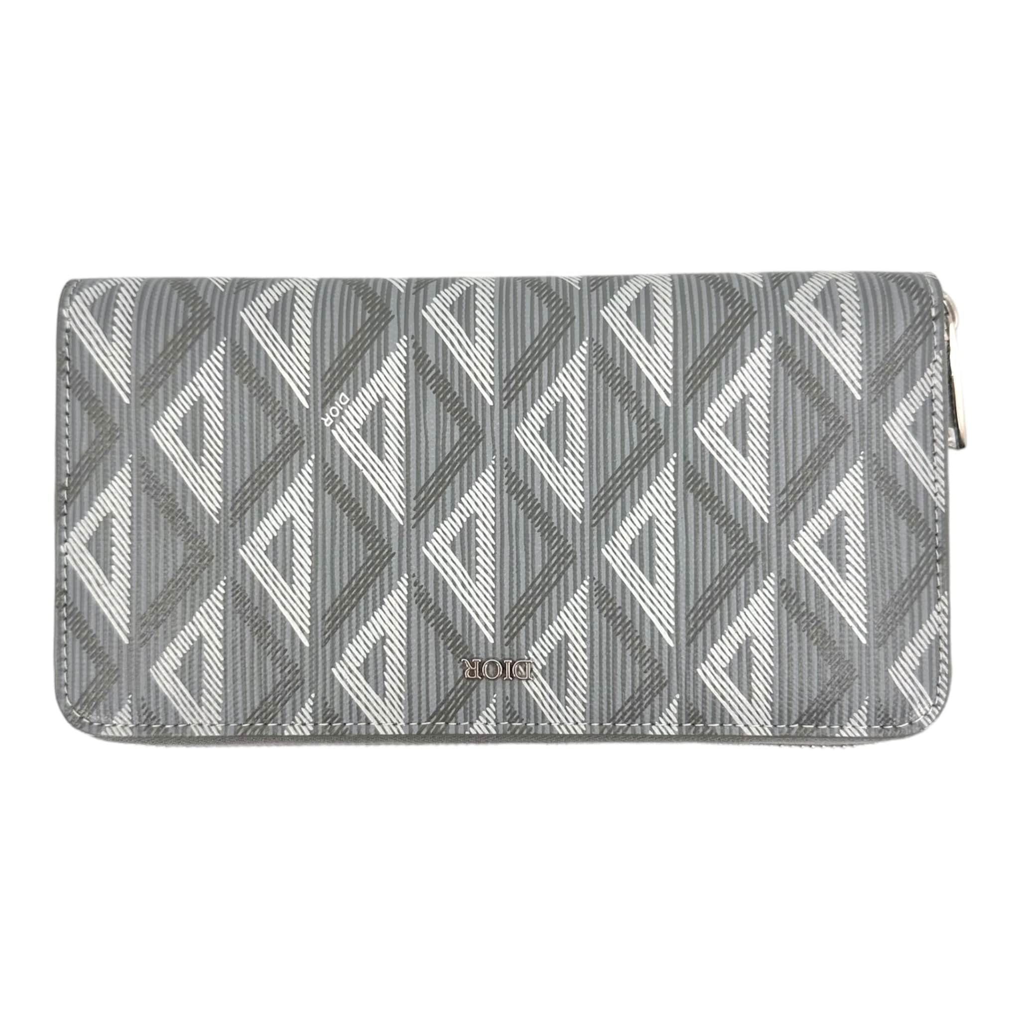 Dior Dior Cd Logo Long Zip Wallet Grey Size ONE SIZE - 2 Thumbnail