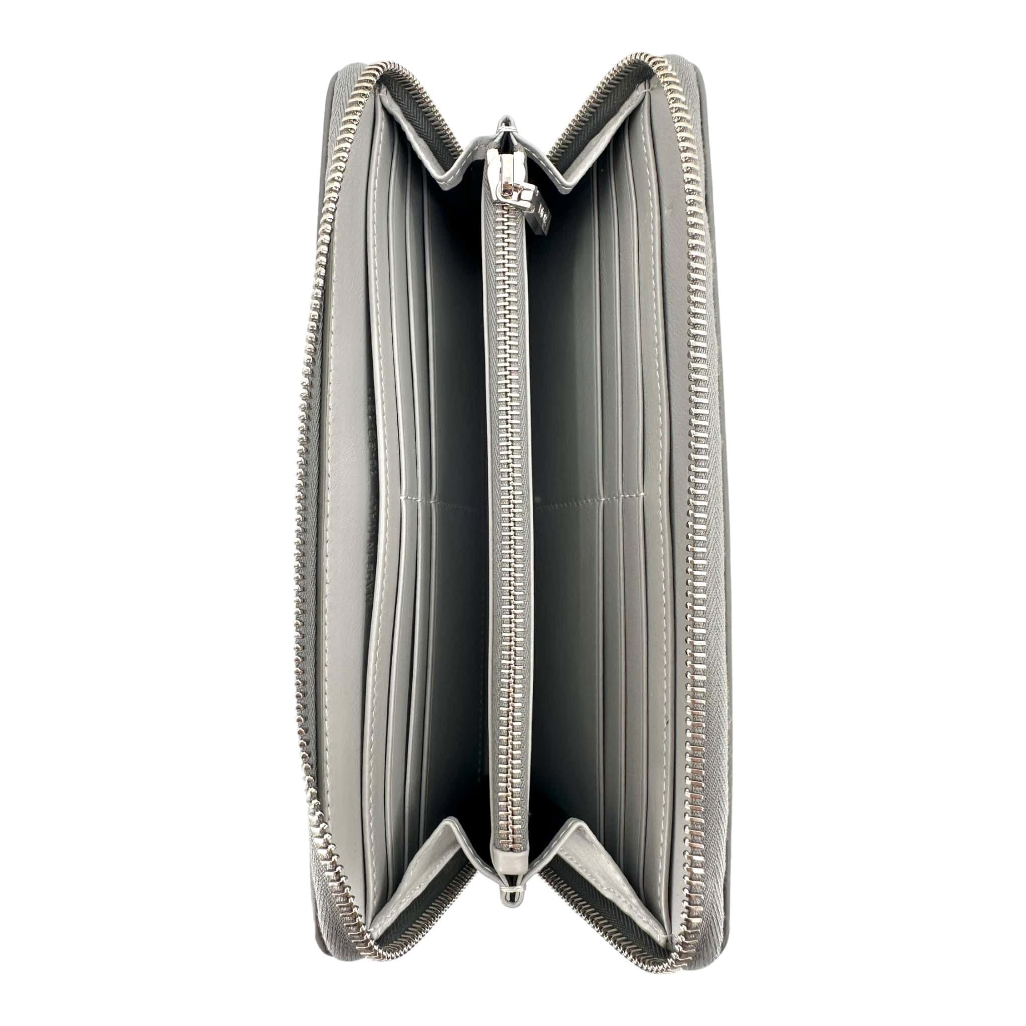 Dior Dior Cd Logo Long Zip Wallet Grey Size ONE SIZE - 5 Thumbnail
