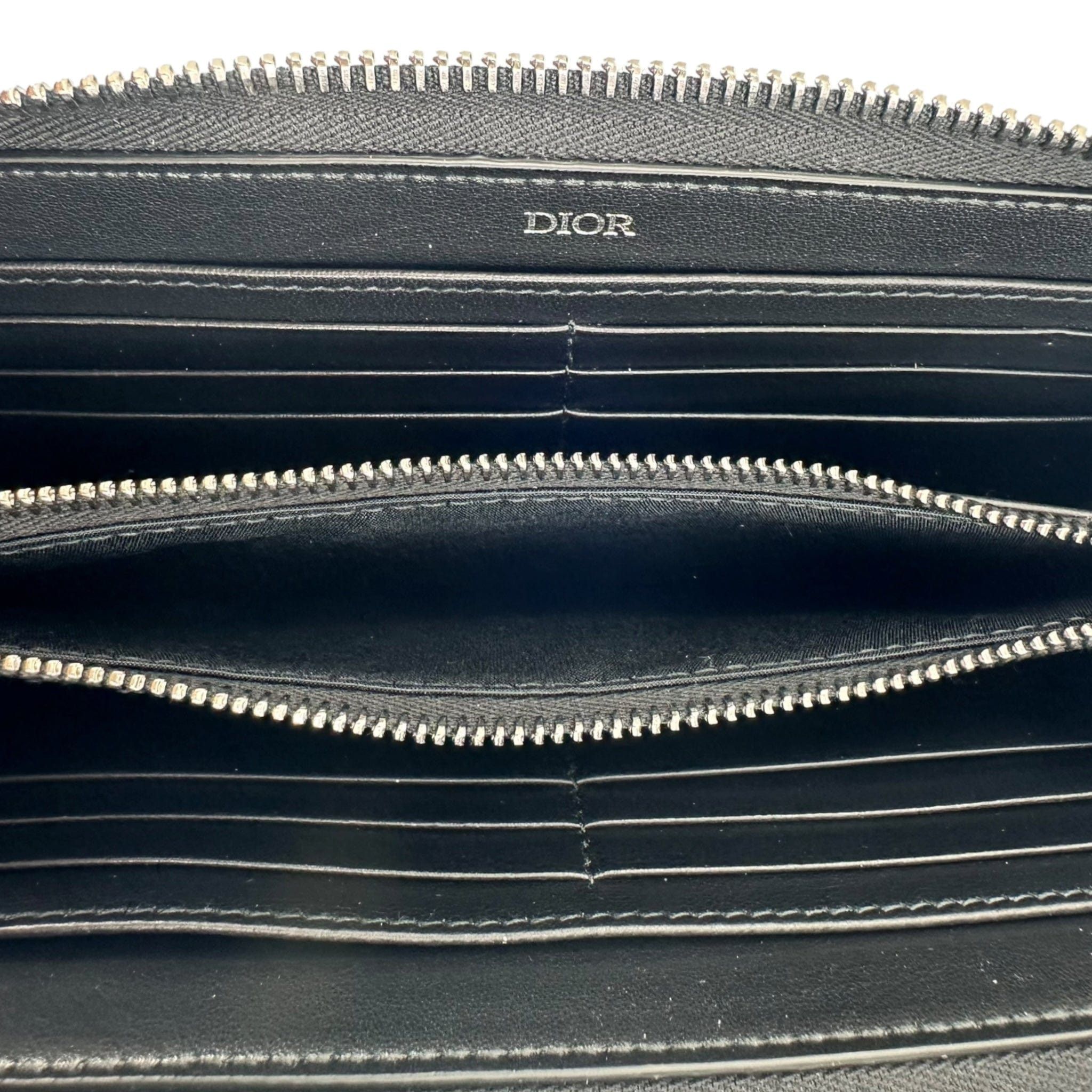 Dior Dior Cd Logo Long Zip Wallet Noir Size ONE SIZE - 7 Thumbnail