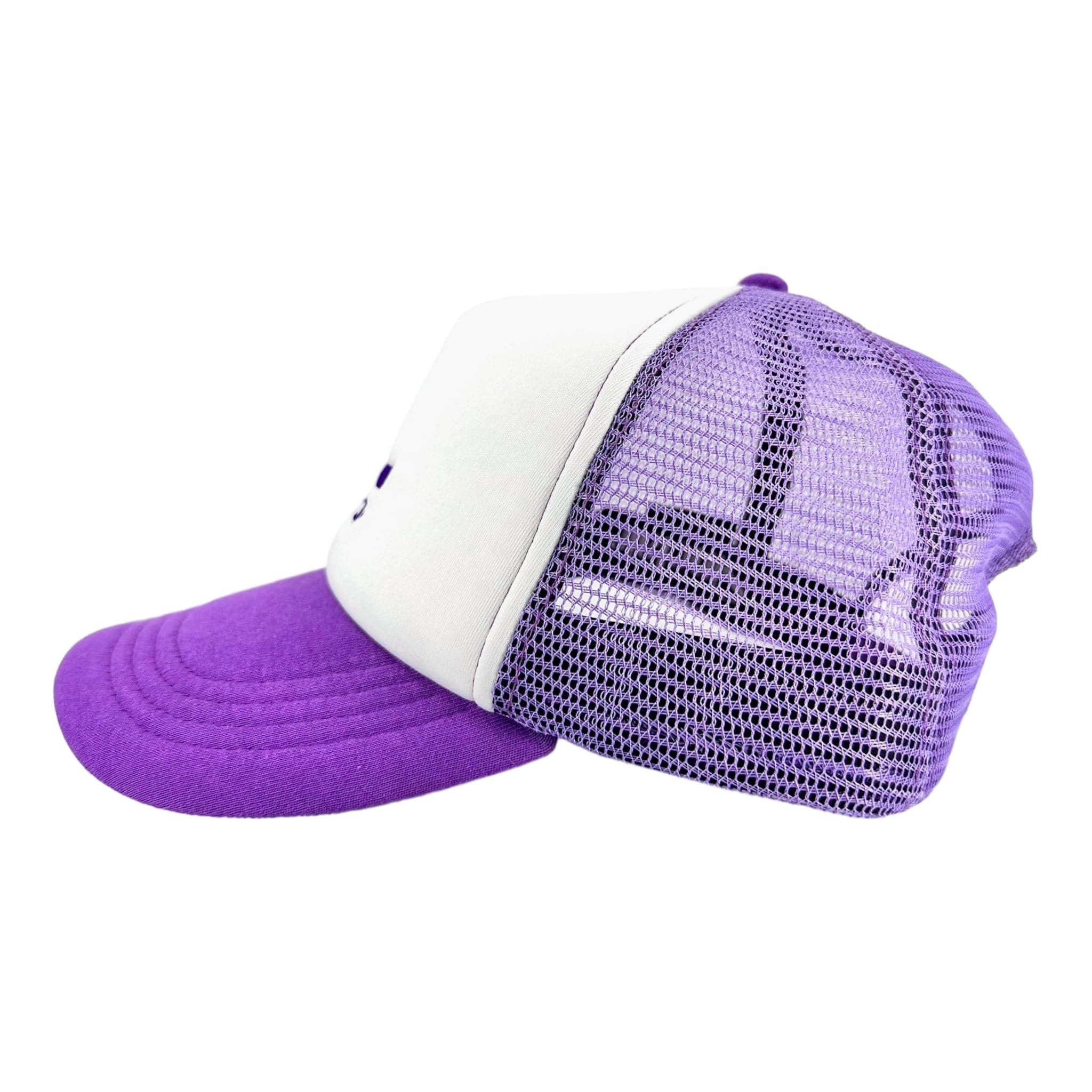 Sinclair Global 3D Logo Trucker Hat Purple White Size ONE SIZE - 4 Thumbnail