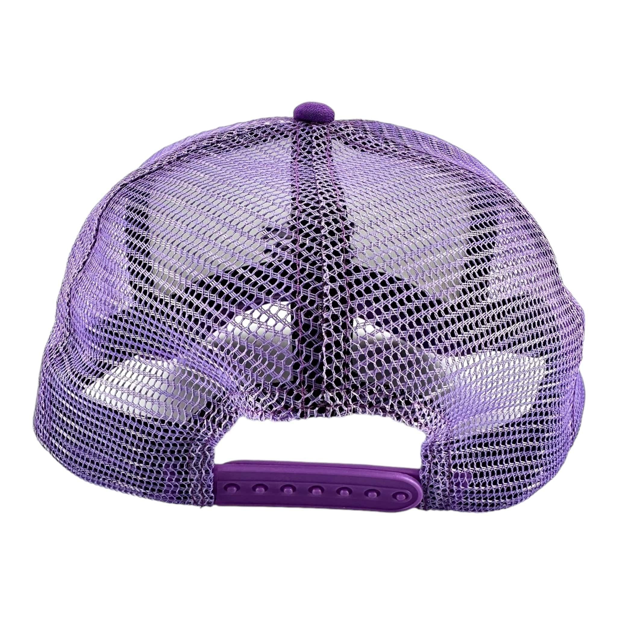 Sinclair Global 3D Logo Trucker Hat Purple White Size ONE SIZE - 6 Thumbnail