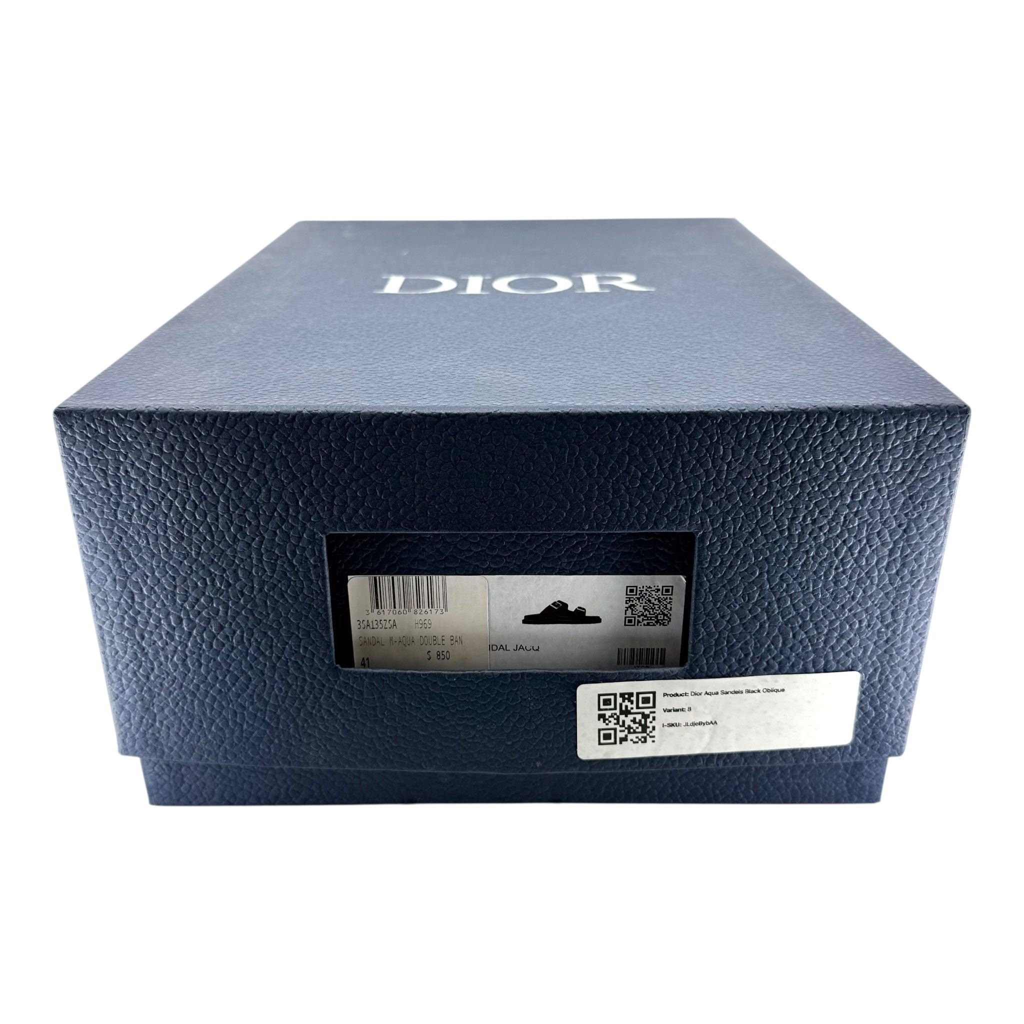 Dior Dior Aqua Sandels Black Oblique Size US 8 / EU 41 - 8 Thumbnail