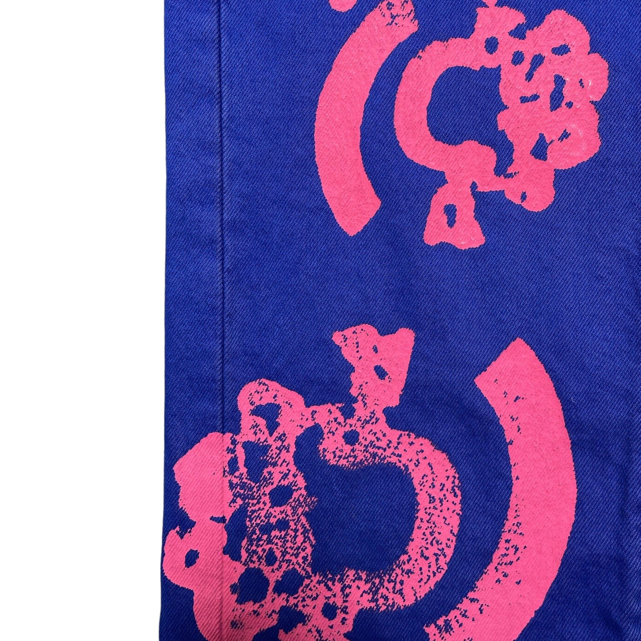 DENIM TEARS x Bstroy Cotton Wreath Jeans Blue Pink Size US 33 - 3 Thumbnail