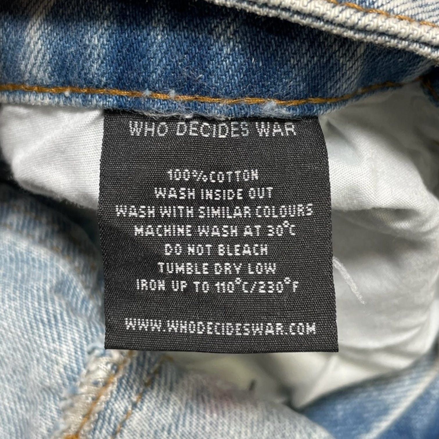 Who Decides War ROYGBIV Distressed Signature Jeans Indigo Size US 40 / EU 56 - 6 Thumbnail