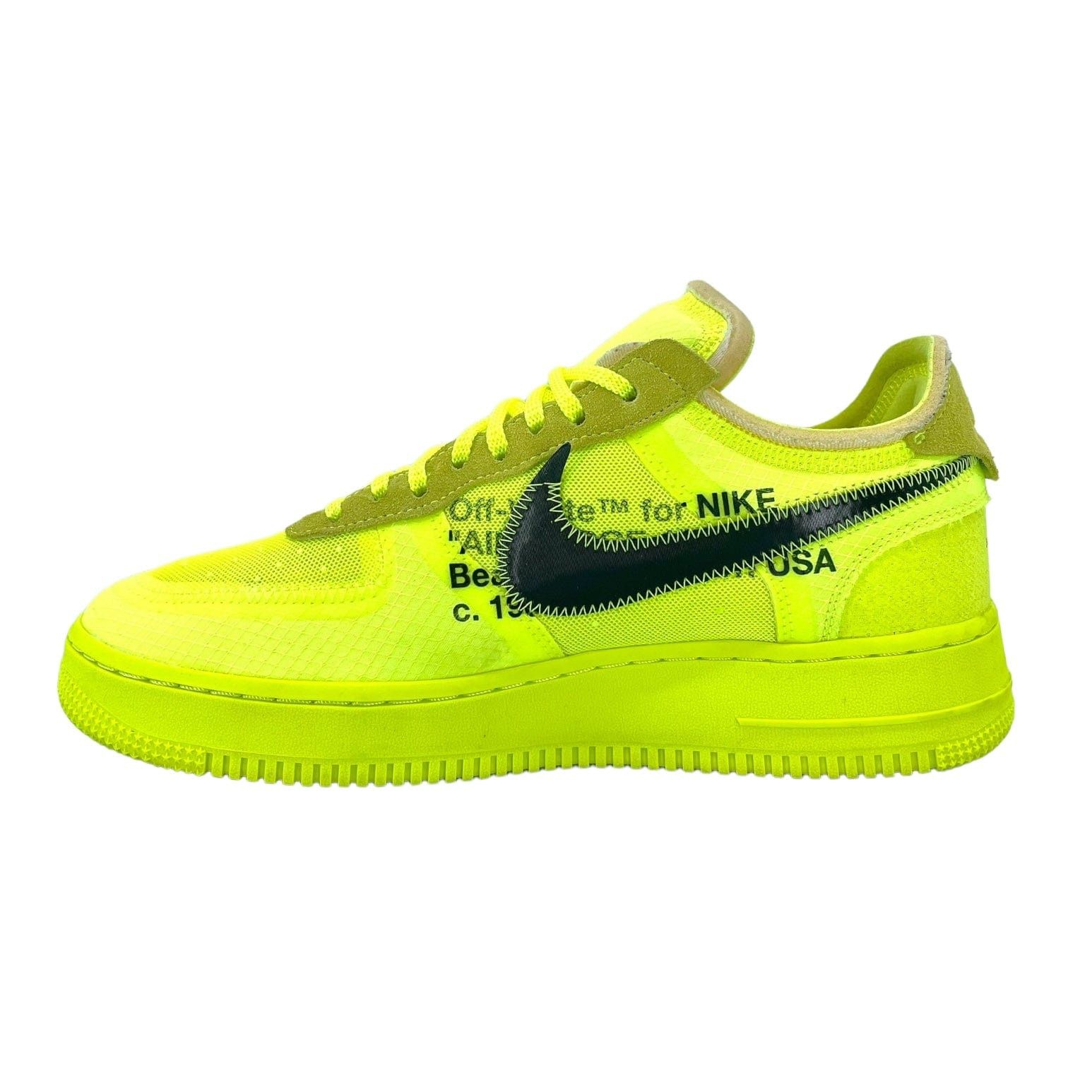Nike Air Force 1 Low Off-White Volt Size US 9 / EU 42 - 3 Thumbnail