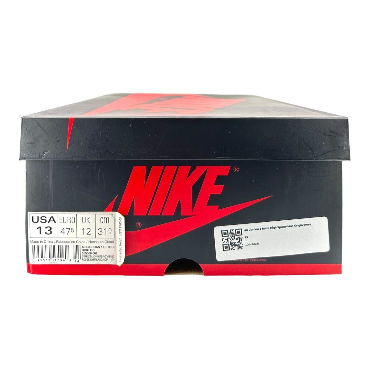 Nike 1 Retro High Spider-Man Origin Story Size US 13 / EU 46 - 8 Thumbnail
