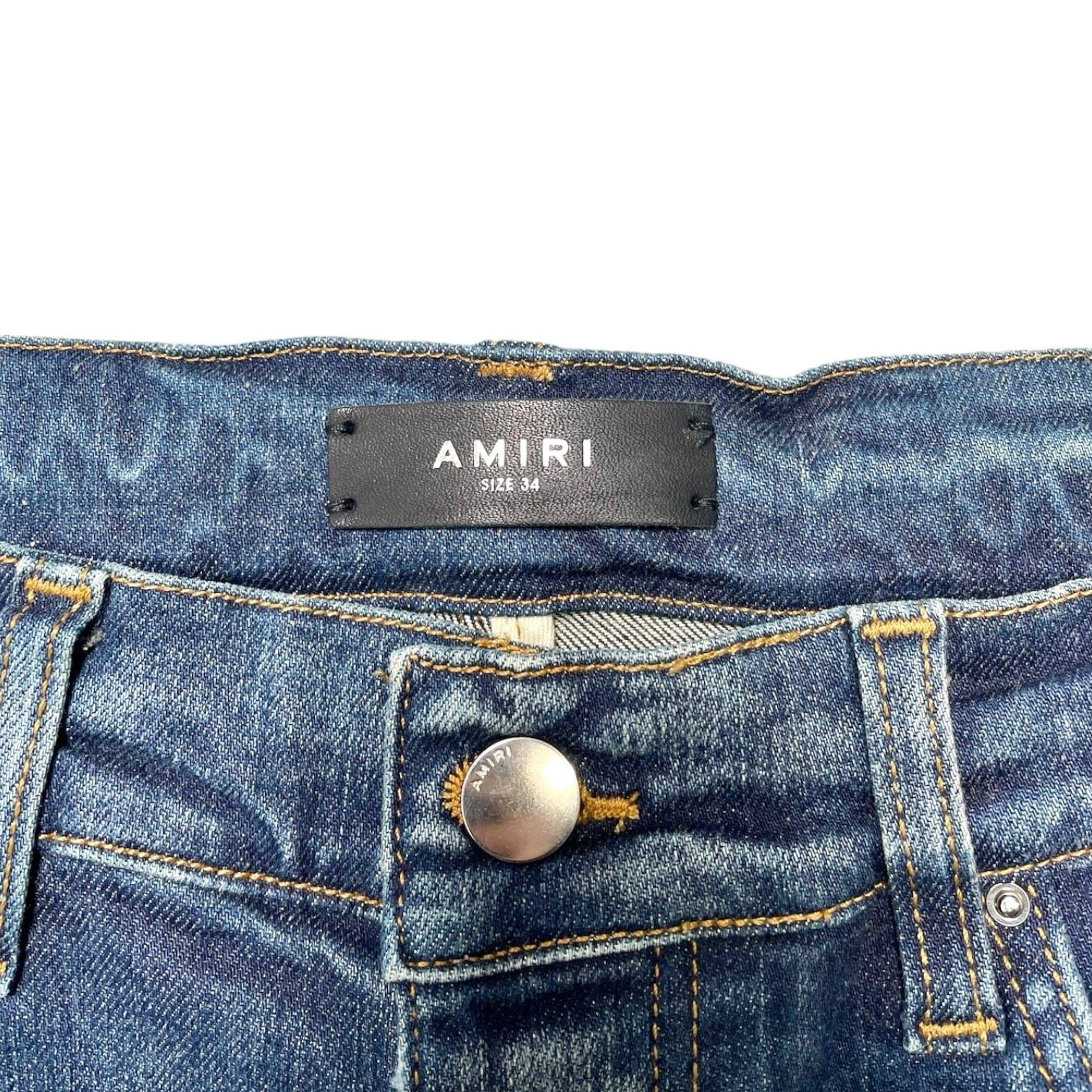 Amiri Amiri Vintage Bandana Art Patch Jeans Deep Classic Indigo Size US 38 / EU 54 - 4 Thumbnail