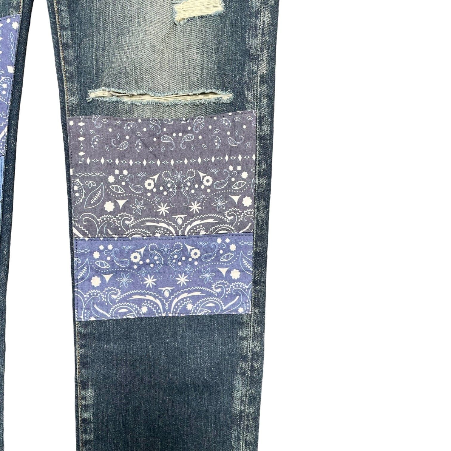 Amiri Amiri Vintage Bandana Art Patch Jeans Deep Classic Indigo Size US 38 / EU 54 - 3 Thumbnail