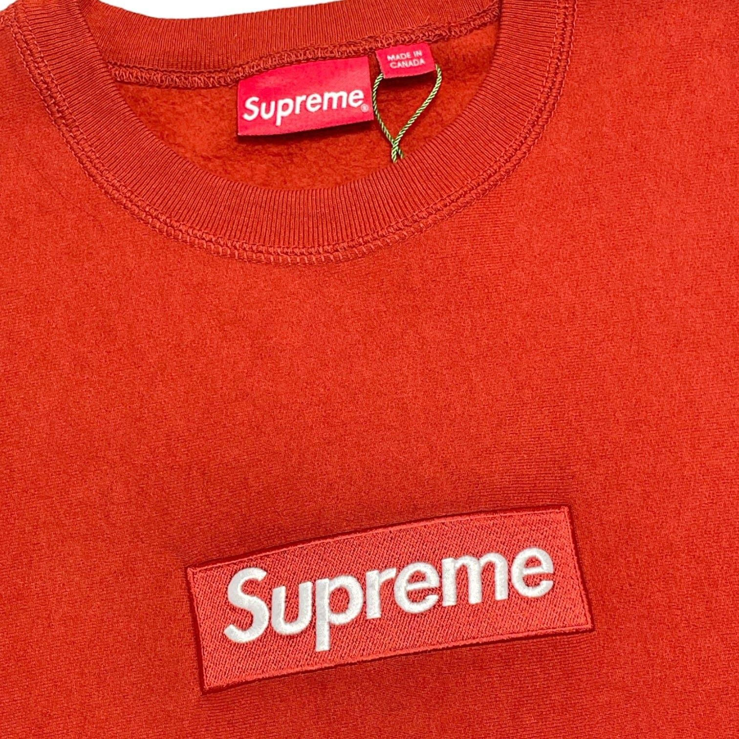 Supreme Box Logo Crewneck Sweatshirt (FW18) Rust Size US L / EU 52-54 / 3 - 3 Thumbnail
