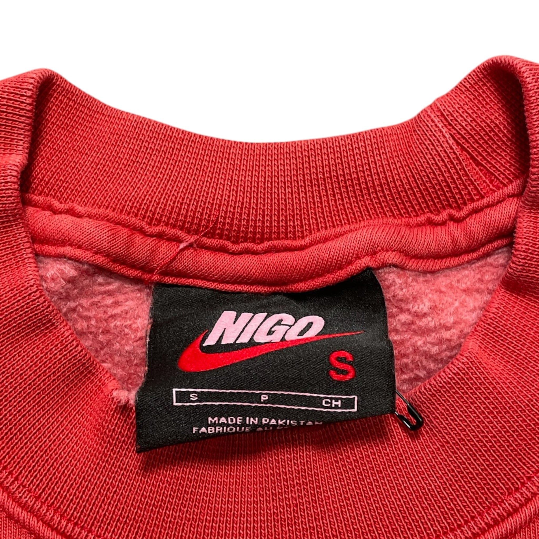 Nike x Nigo NRG Fleece Crew Sweatshirt Red Size US S / EU 44-46 / 1 - 4 Thumbnail