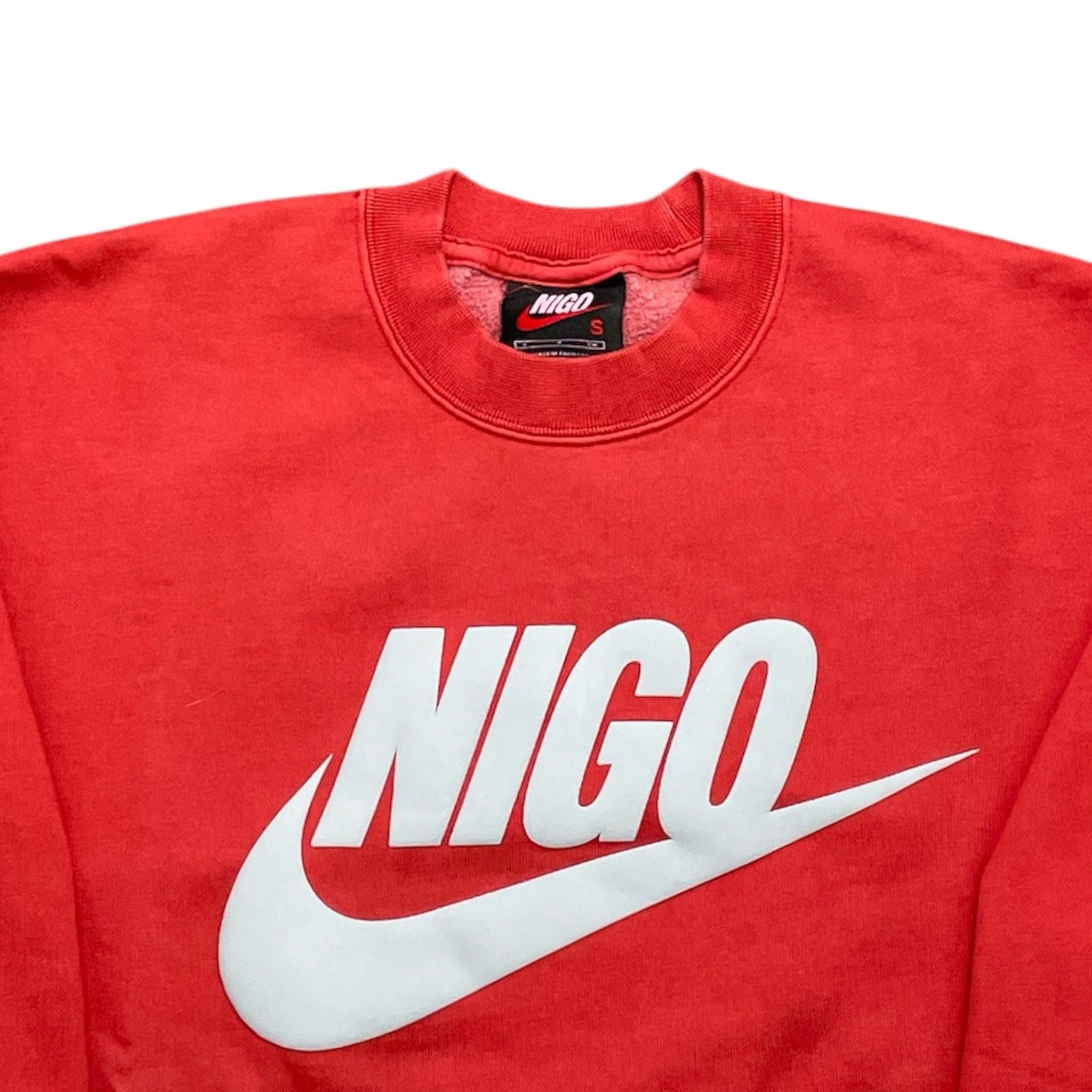 Nike x Nigo NRG Fleece Crew Sweatshirt Red Size US S / EU 44-46 / 1 - 3 Thumbnail