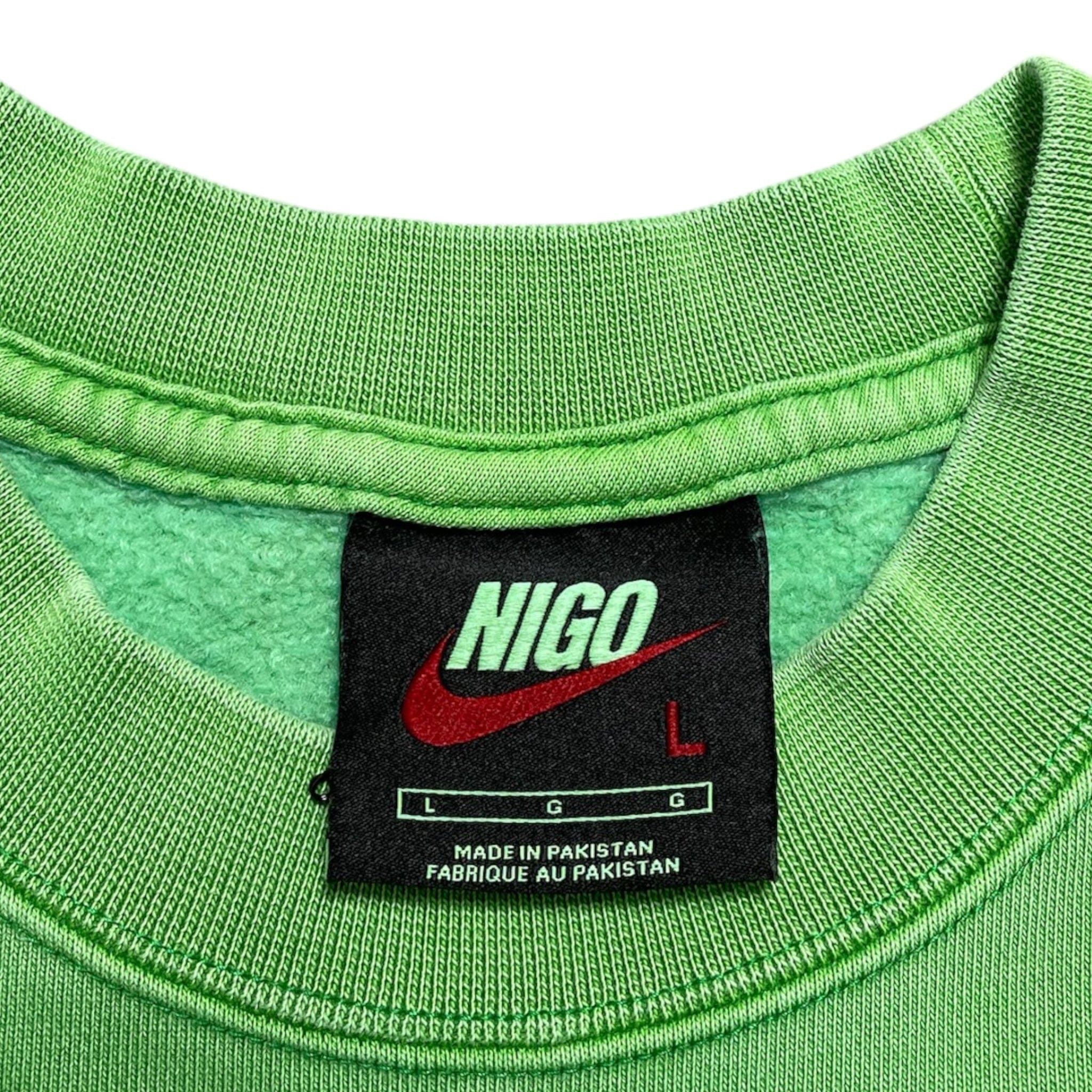 Nike x Nigo NRG Fleece Crew Sweatshirt Green Size US L / EU 52-54 / 3 - 4 Thumbnail