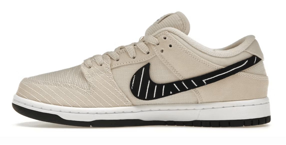 Nike SB Dunk Low Albino & Preto Size US 6.5 / EU 39-40 - 2 Thumbnail