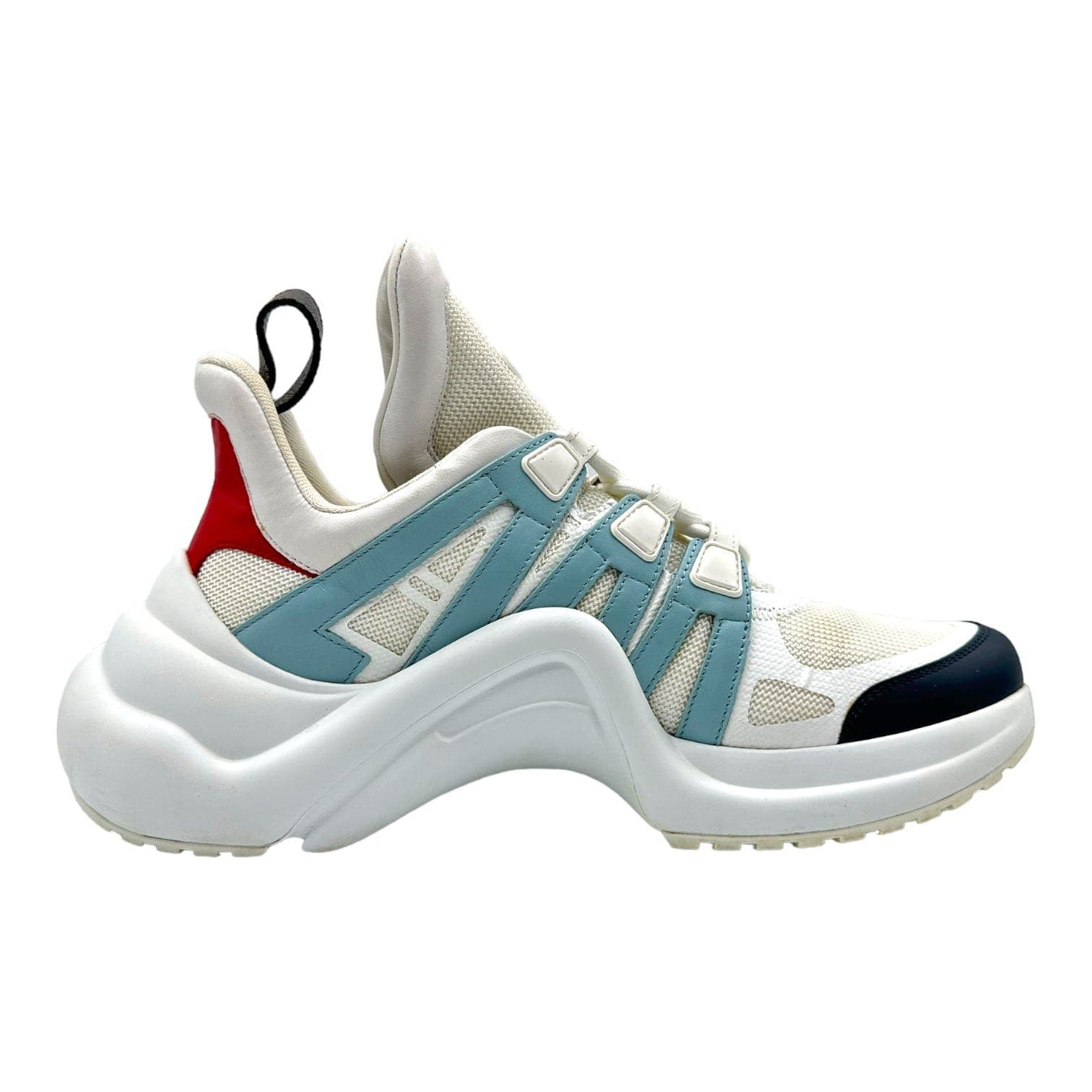 Louis Vuitton Archlight Sneaker White Blue Red Size US 11 / IT 41 - 4 Thumbnail