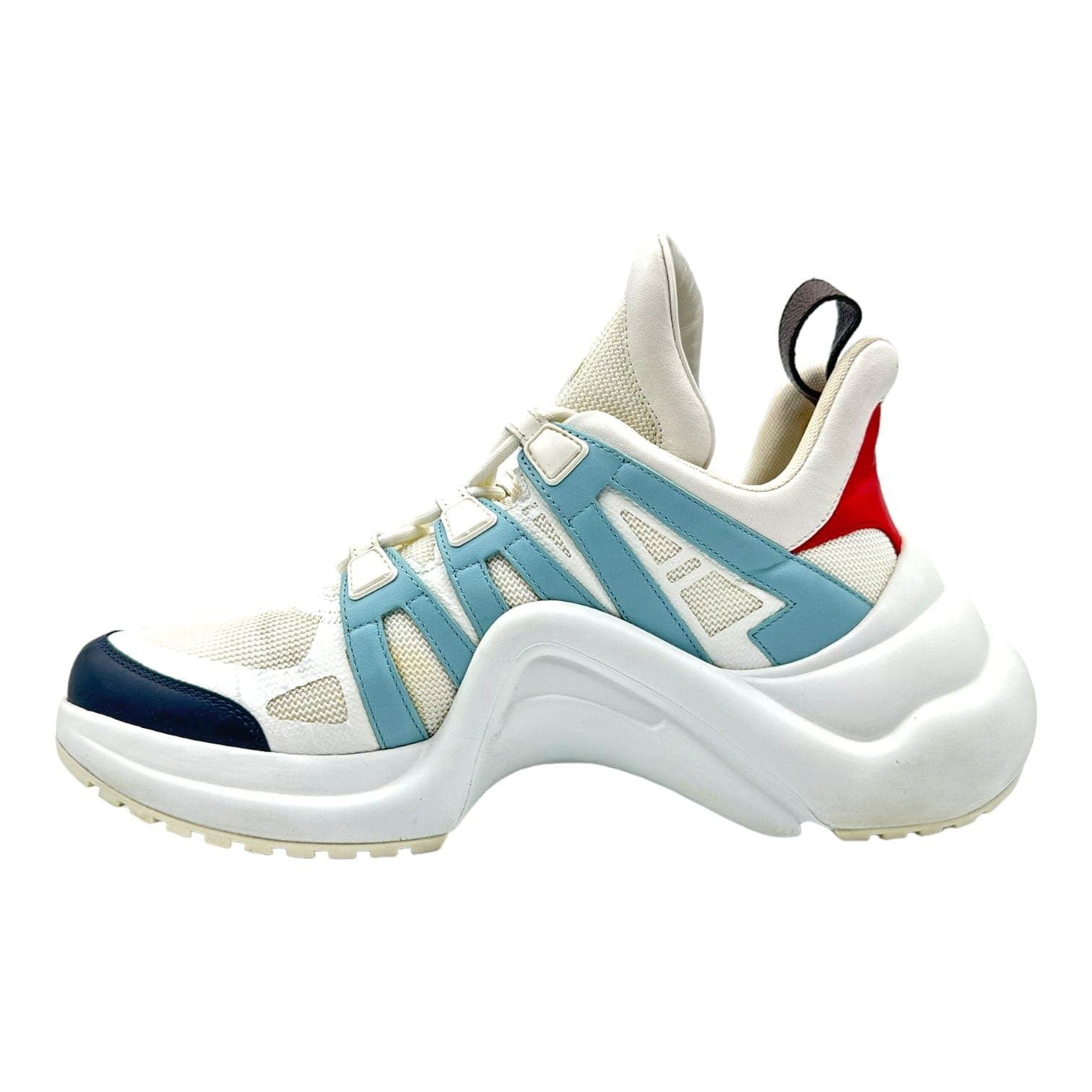 Louis Vuitton Archlight Sneaker White Blue Red Size US 11 / IT 41 - 3 Thumbnail