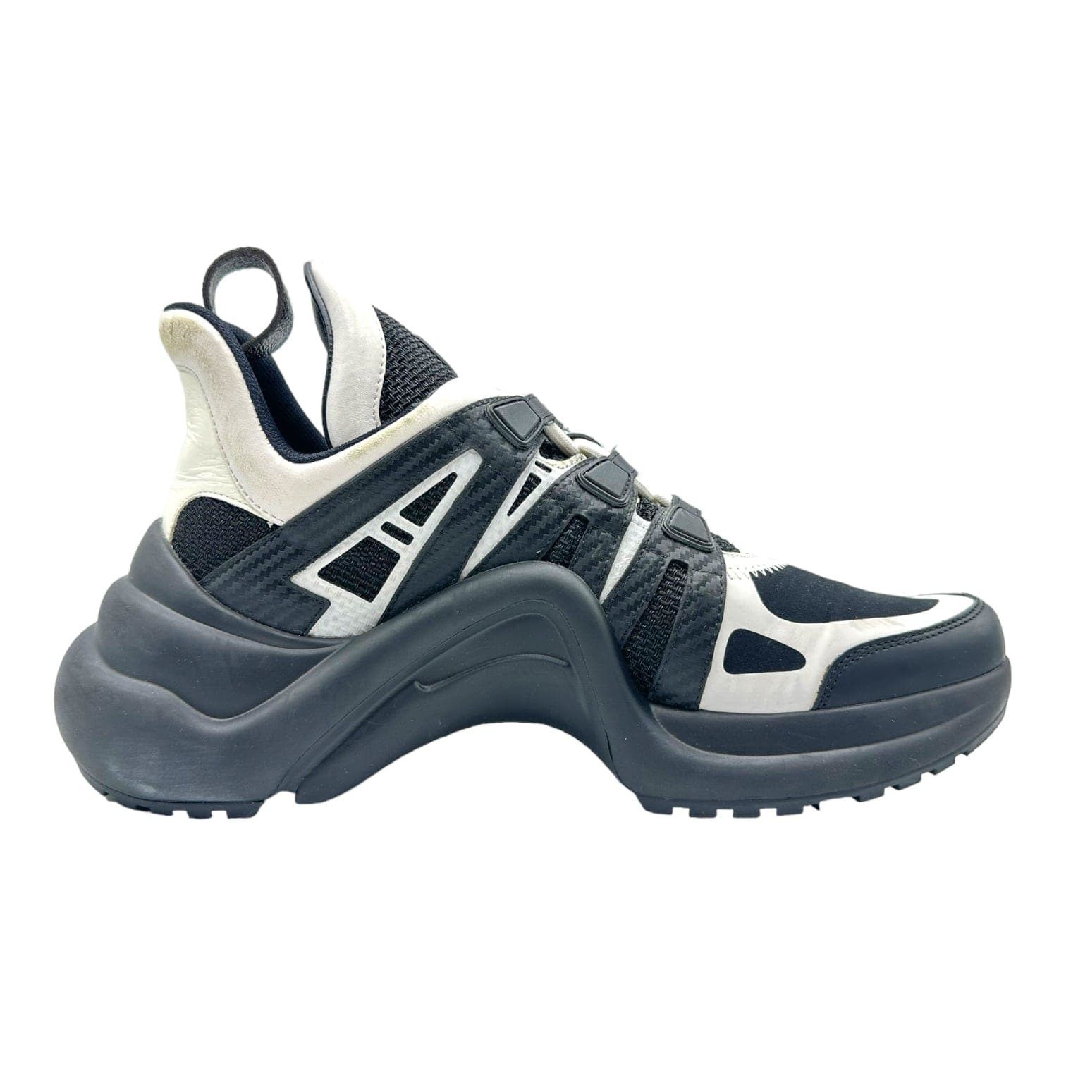 Louis Vuitton LVXLOL LV Archlight Sneaker Black Silver Size US 12 / IT 42 - 4 Thumbnail