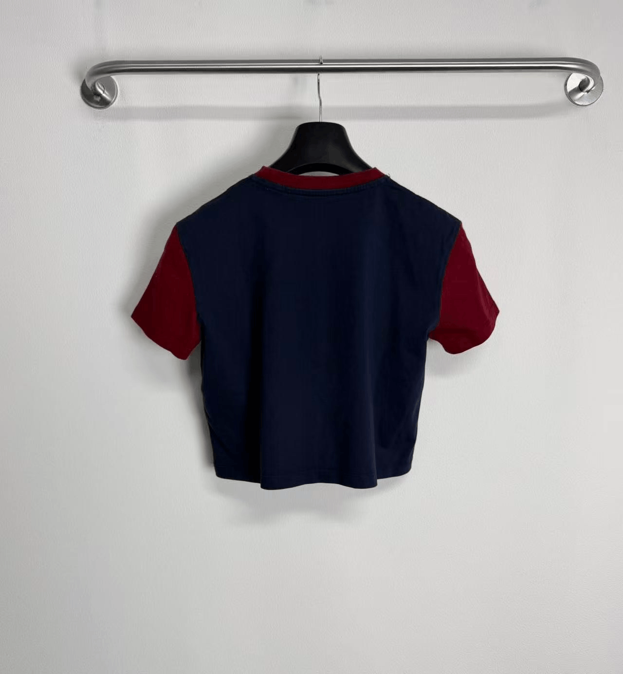 Miu Miu Miu Miu Red Blue Logo Short Sleeve T-shirt Size S / US 4 / IT 40 - 2 Thumbnail
