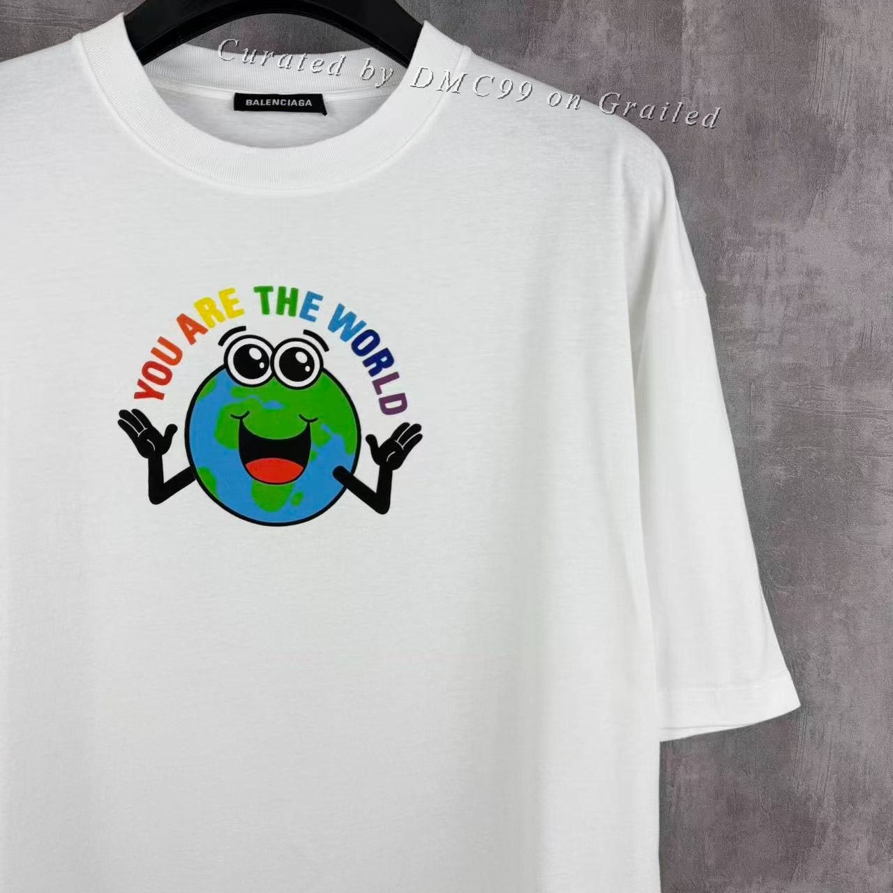 Balenciaga Balenciaga Earth Letter Short Sleeve T-shirt Size US L / EU 52-54 / 3 - 2 Thumbnail