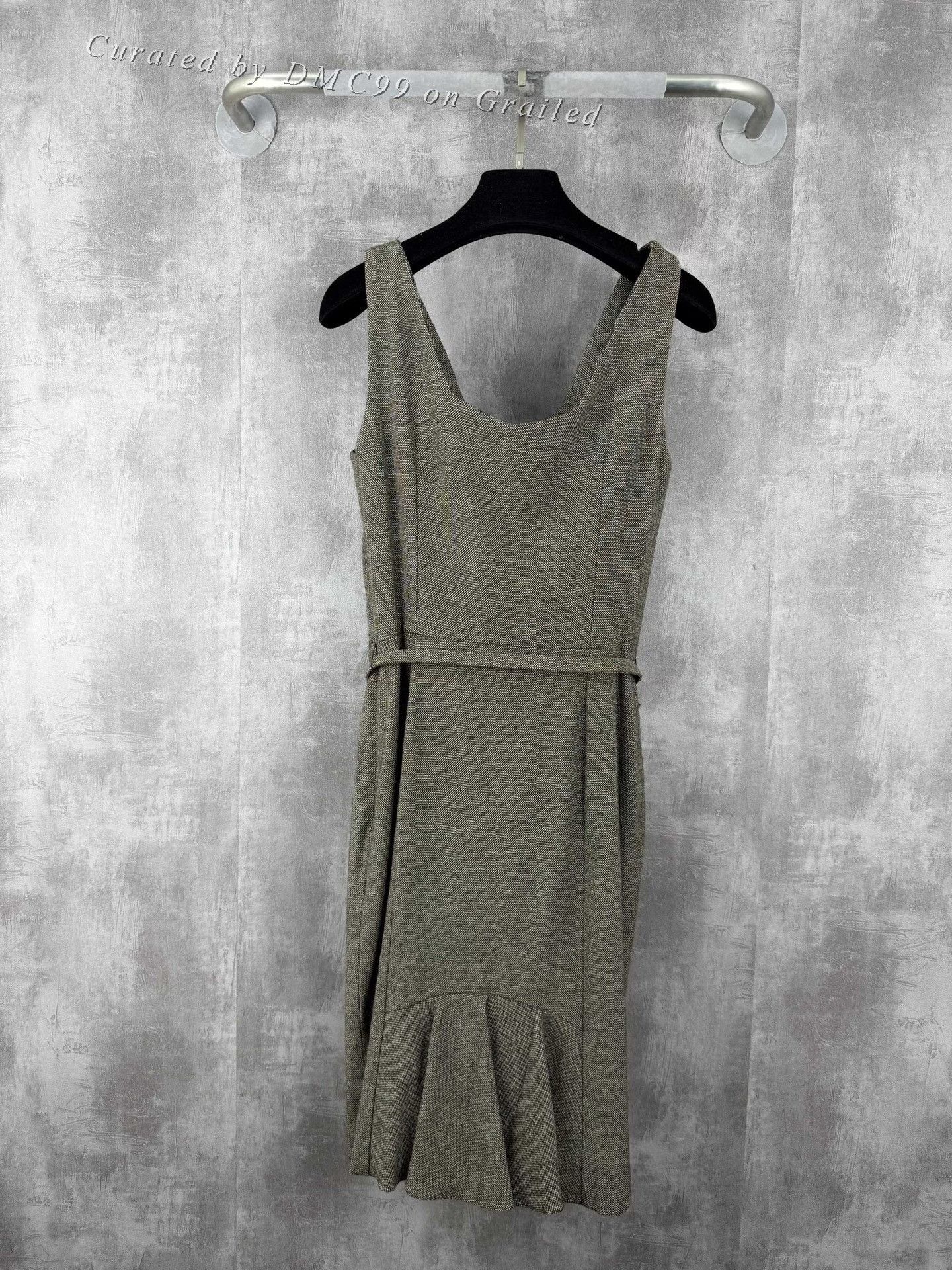 Dior Dior Moka Silk Lining Wool Blend Slip Dress Size XS / US 0-2 / IT 36-38 - 2 Thumbnail