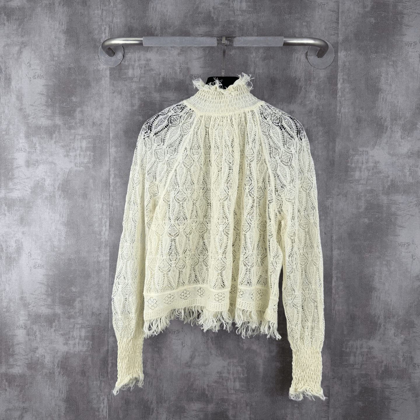 Dior Dior Beige Linen Lace Fringe Top Size XS / US 0-2 / IT 36-38 - 3 Thumbnail
